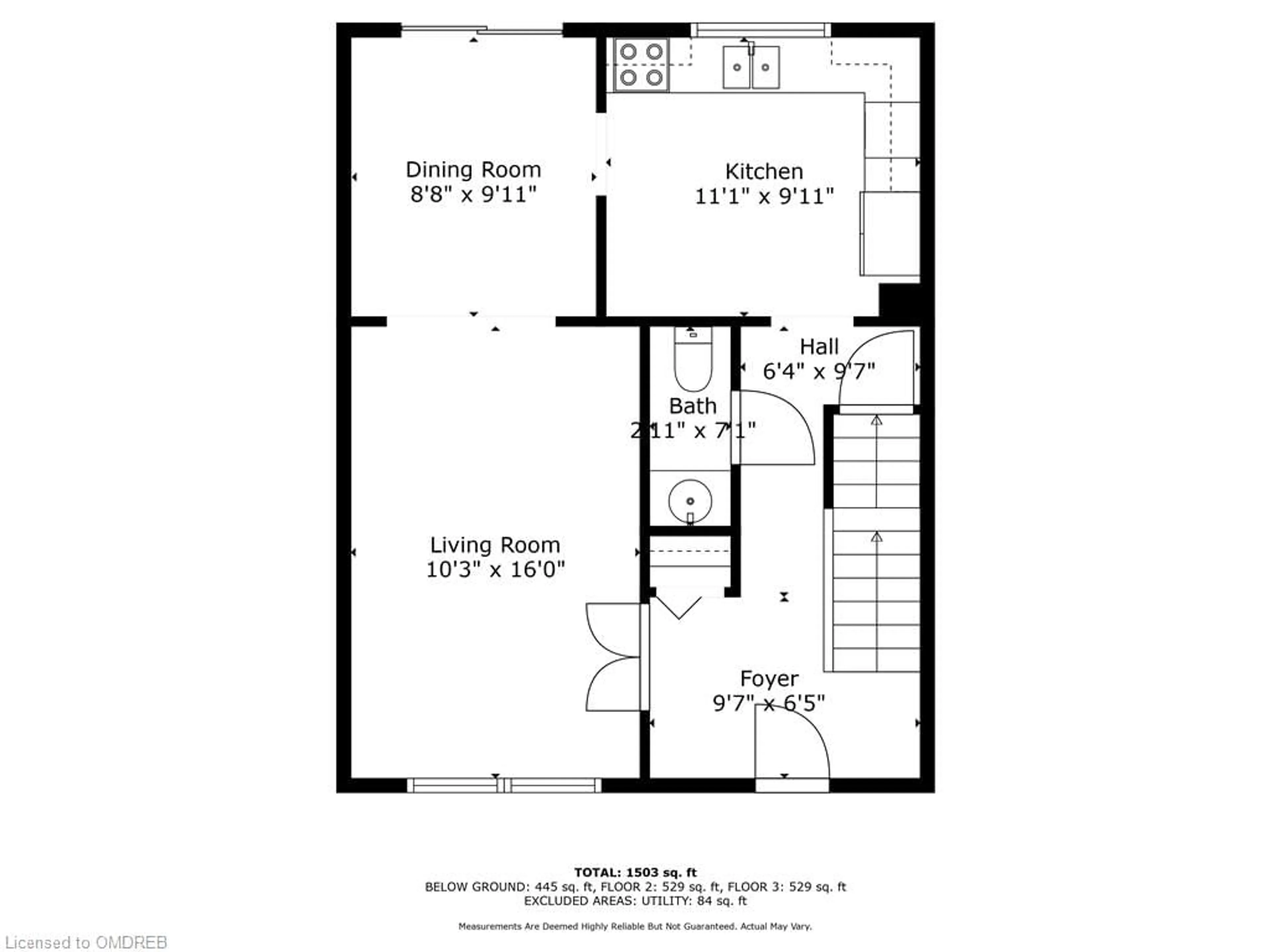 Floor plan for 5475 Lakeshore Rd #59, Burlington Ontario L7L 1E1