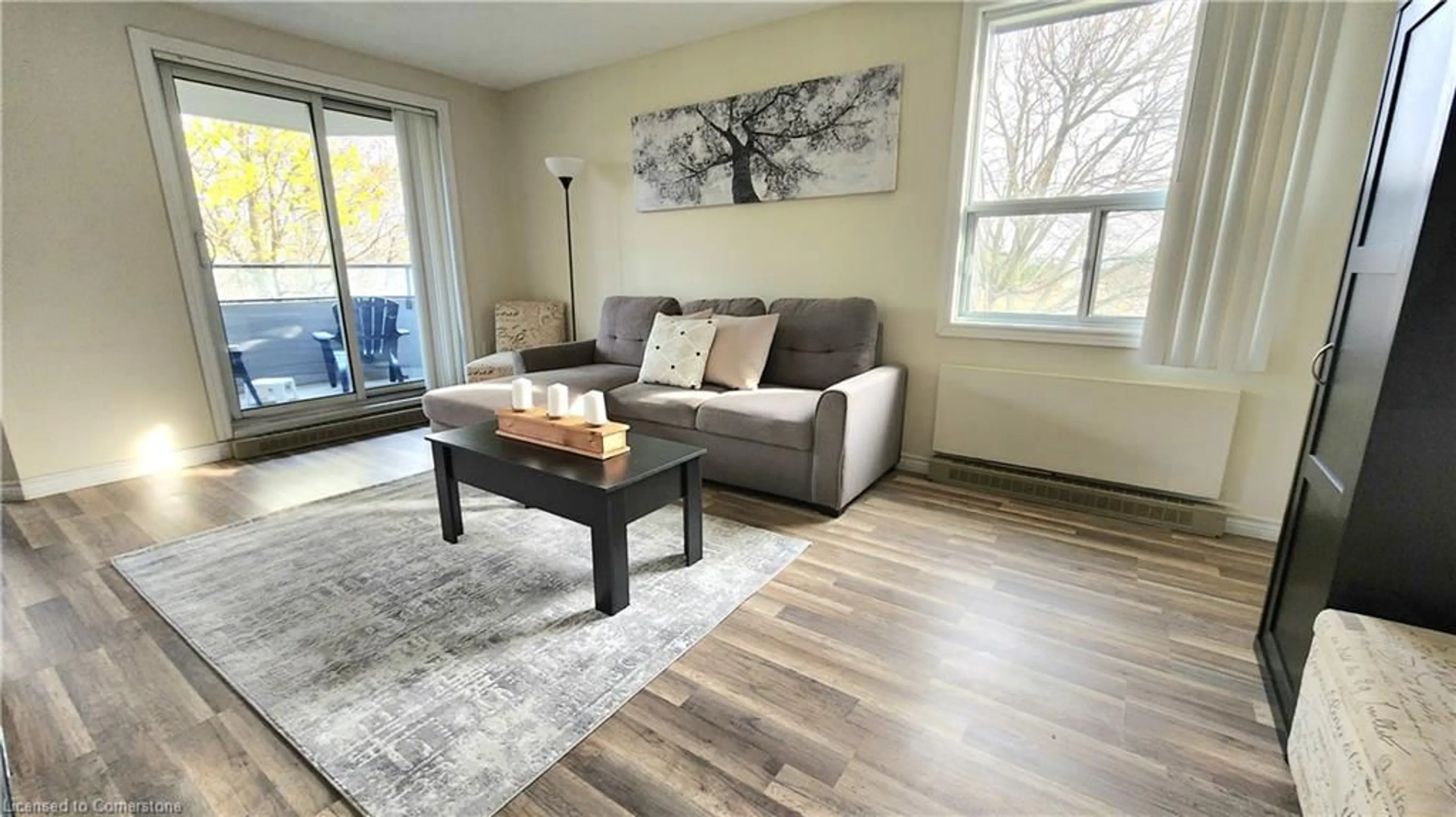 Living room, wood floors for 200 Jamieson Pky #201, Cambridge Ontario N3C 4B5