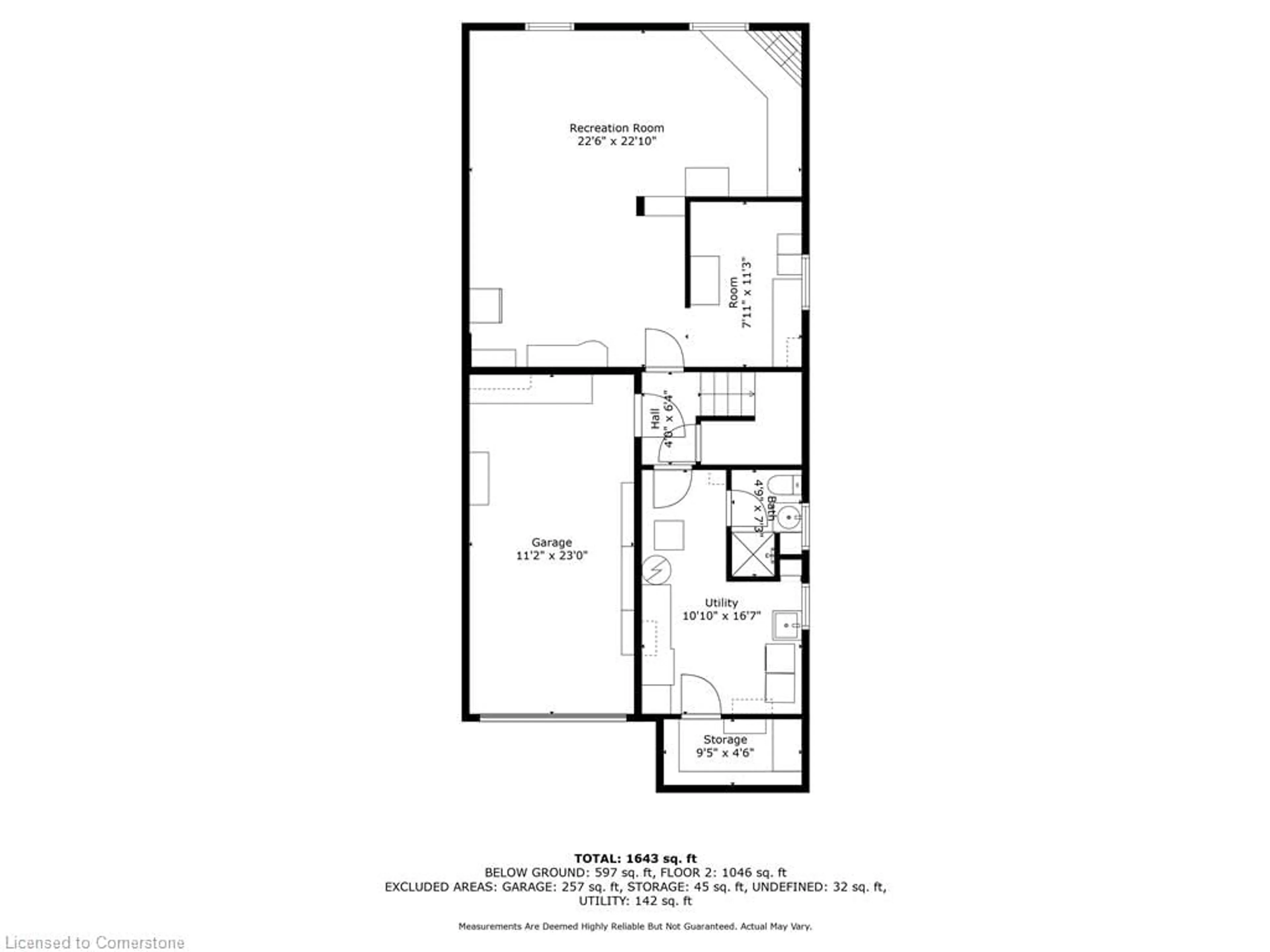 Floor plan for 65 1/2 Eastbury Dr, Stoney Creek Ontario L8E 2V8