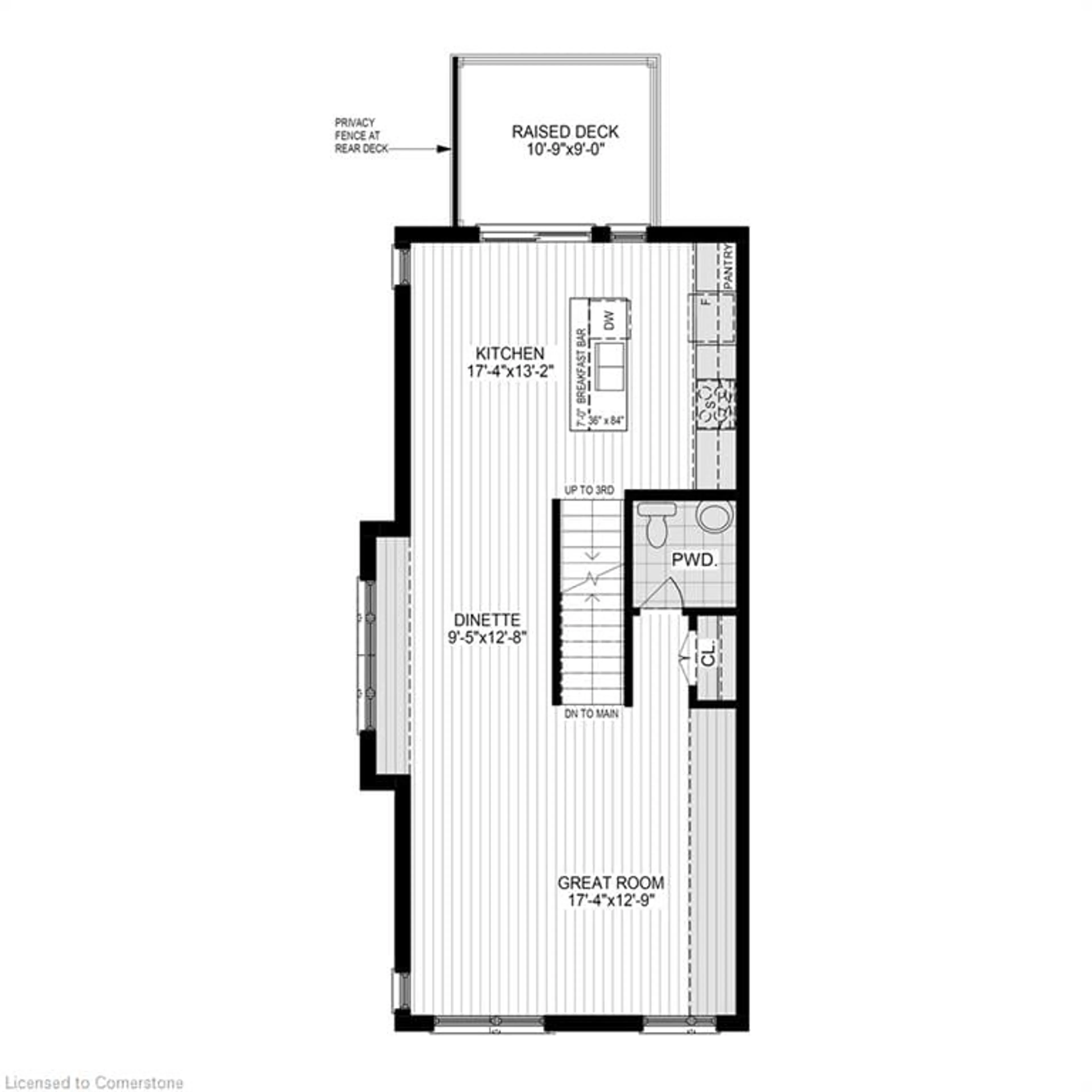 Floor plan for 246 Raspberry Pl #G08, Waterloo Ontario N2T 2Z4