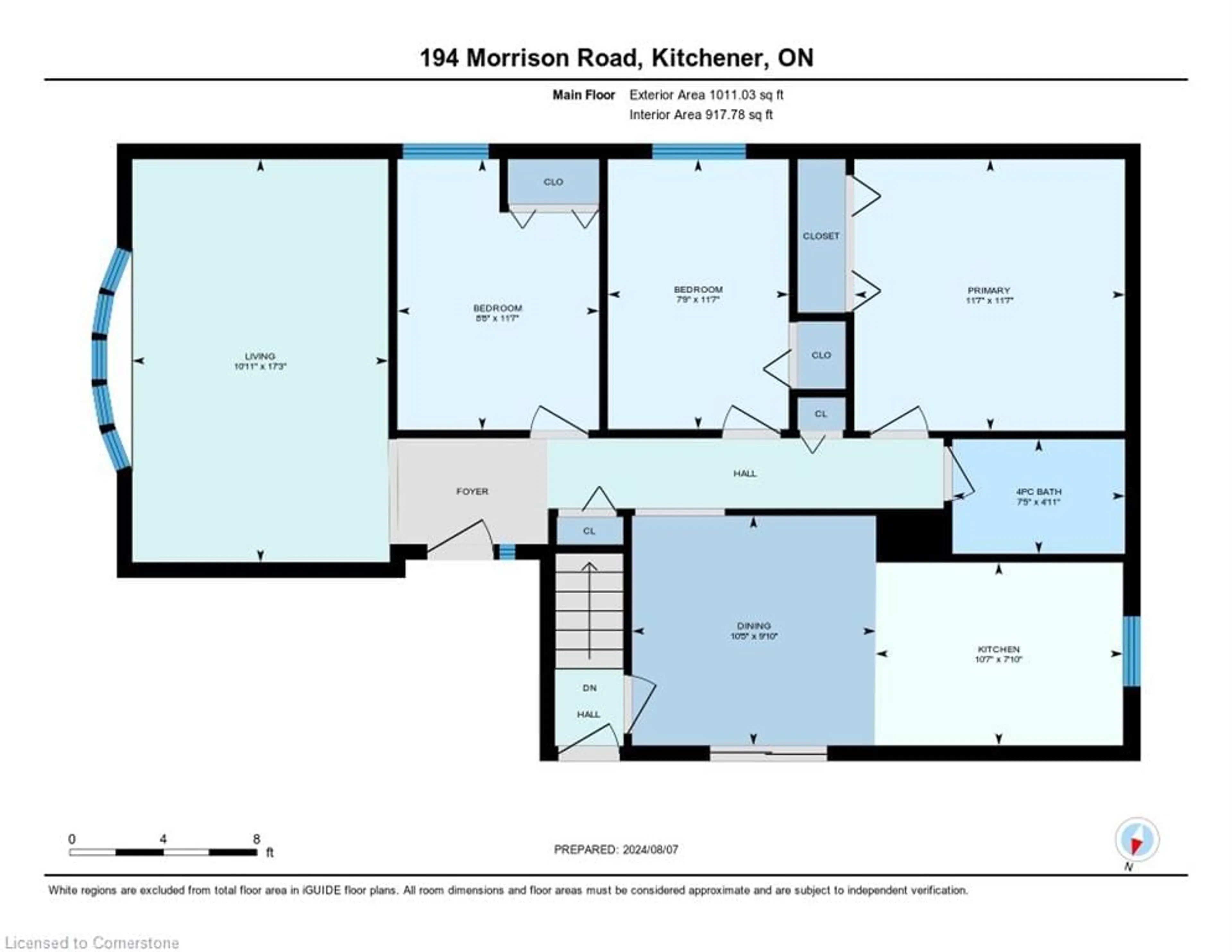 Floor plan for 194 Morrison Rd, Kitchener Ontario N2A 2T4