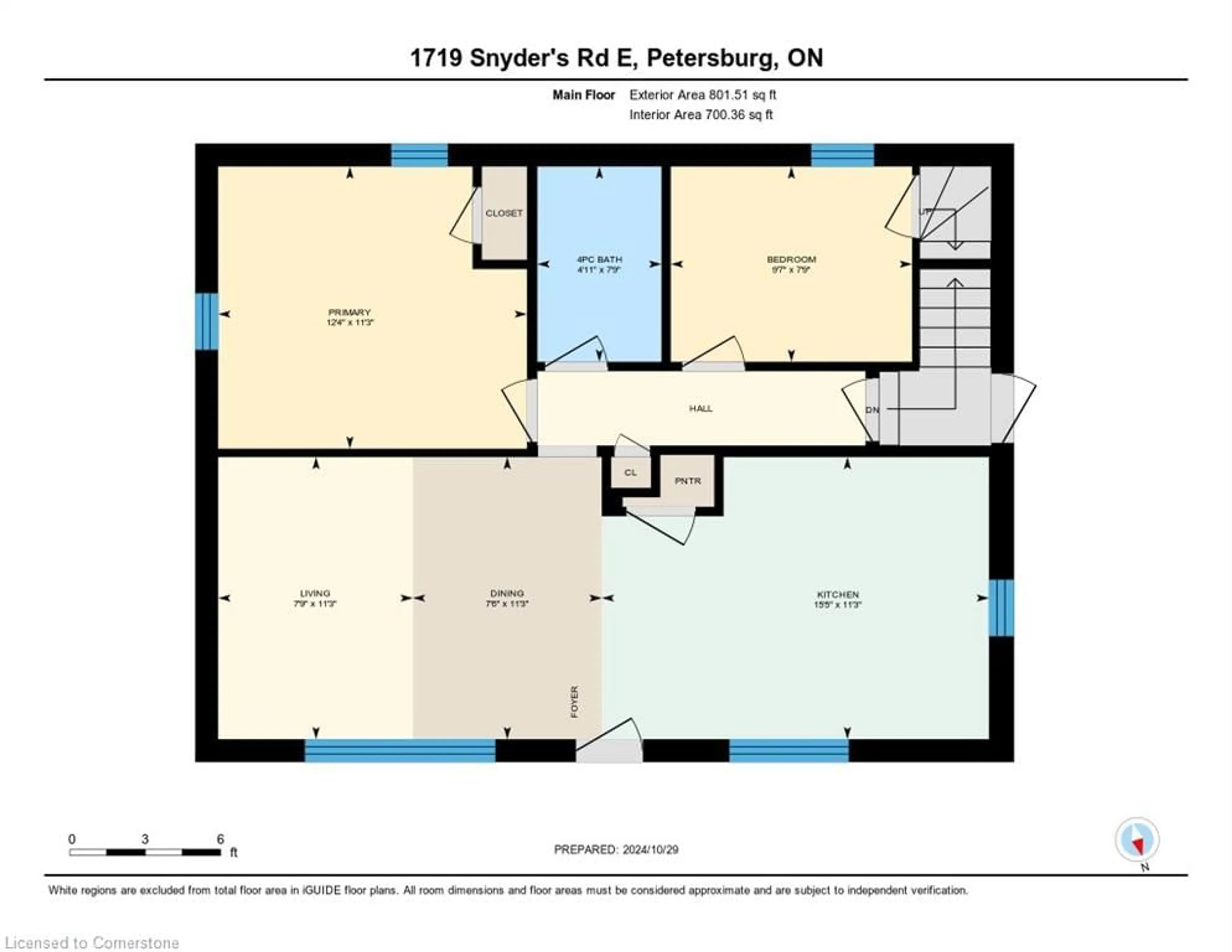 Floor plan for 1719 Snyders Rd, Petersburg Ontario N0B 2H0