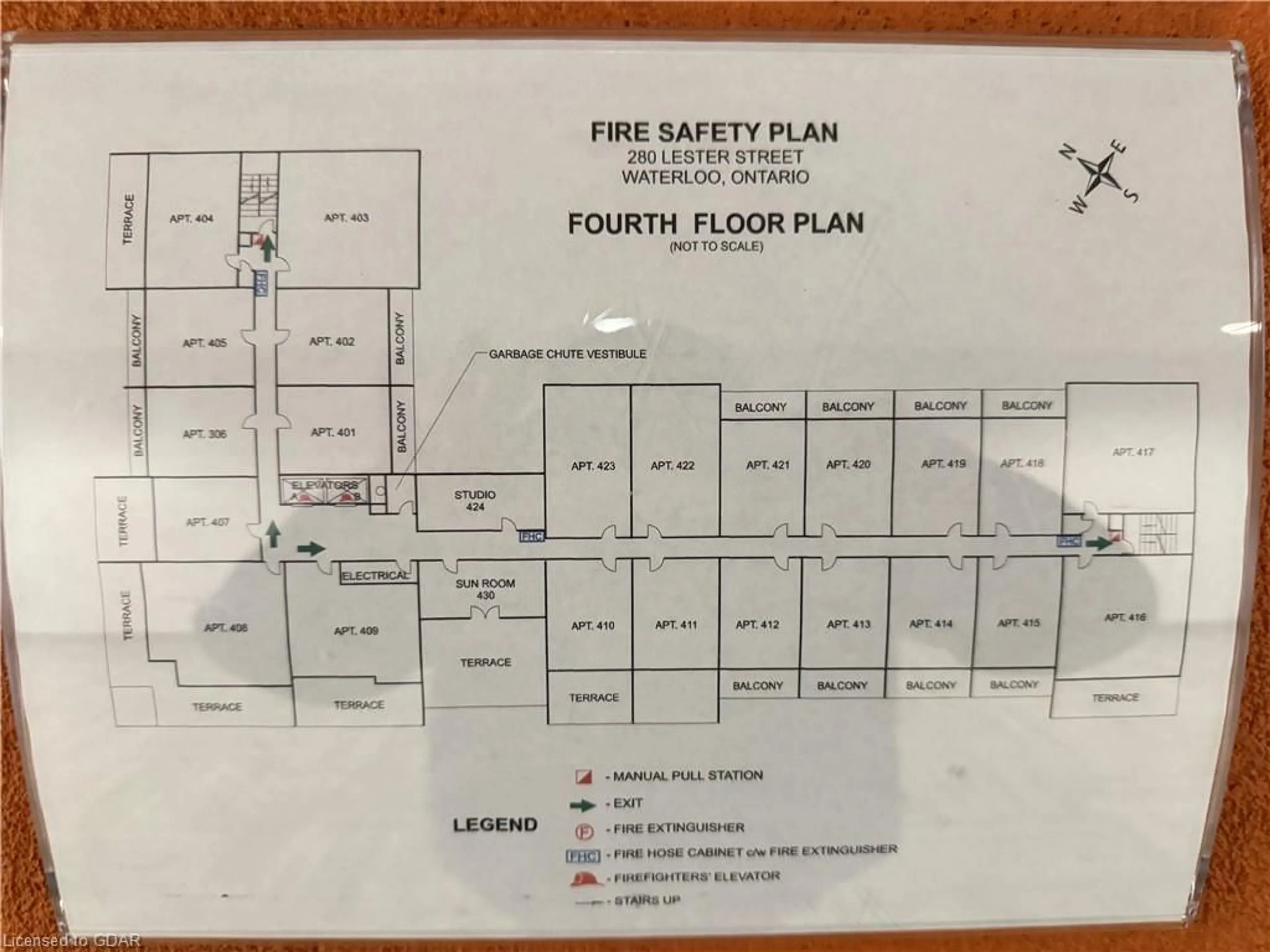 Floor plan for 280 Lester St #406, Waterloo Ontario N2L 0G2