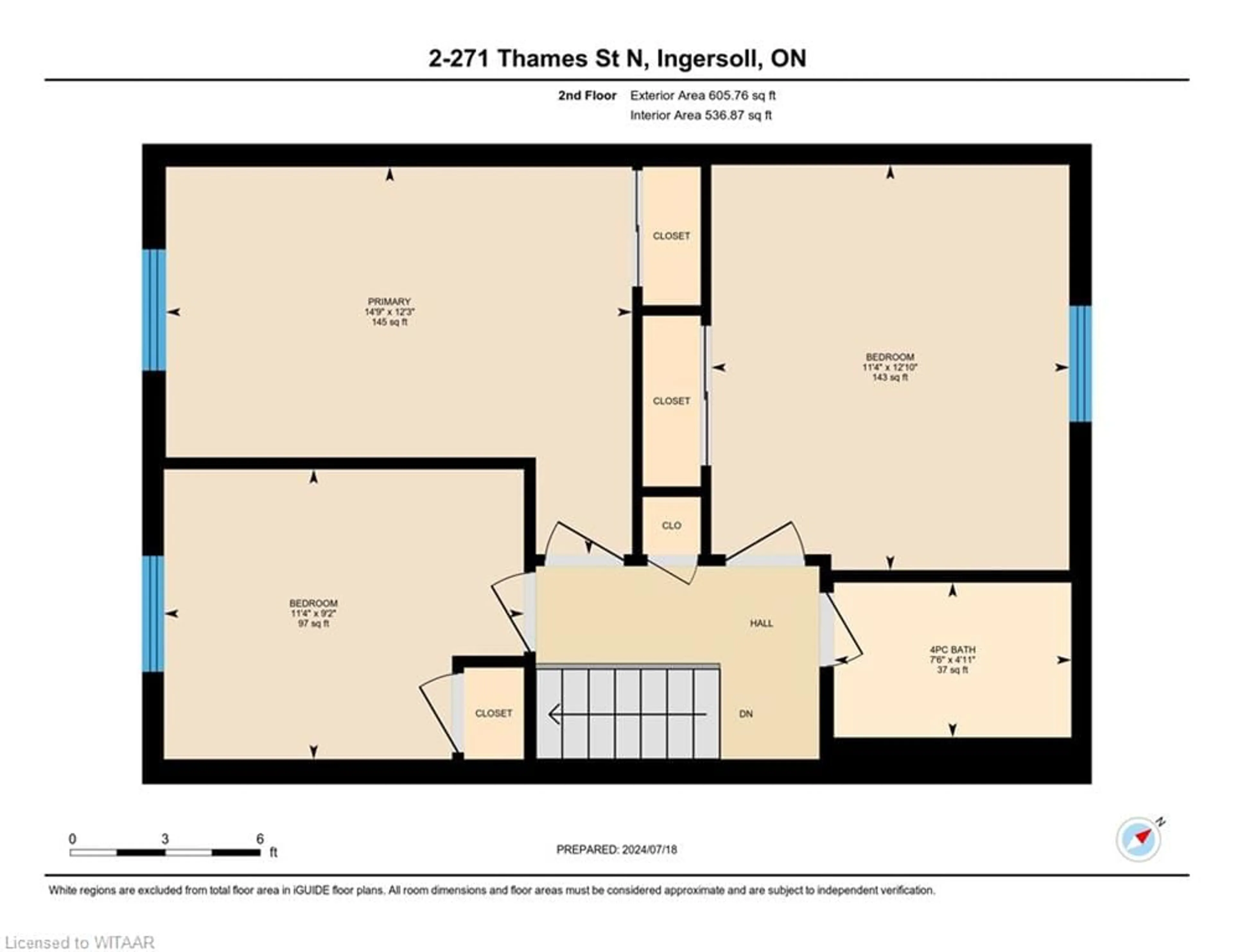 Floor plan for 271 Thames St #2, Ingersoll Ontario N5C 3E4