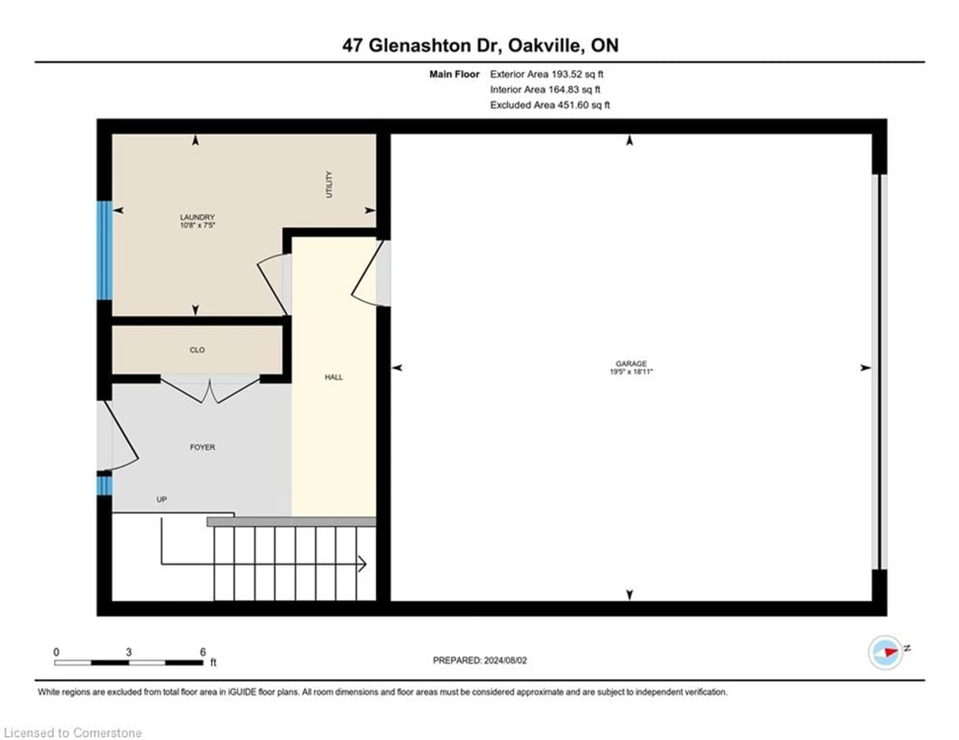 Floor plan for 47 Glenashton Dr, Oakville Ontario L5N 0E5