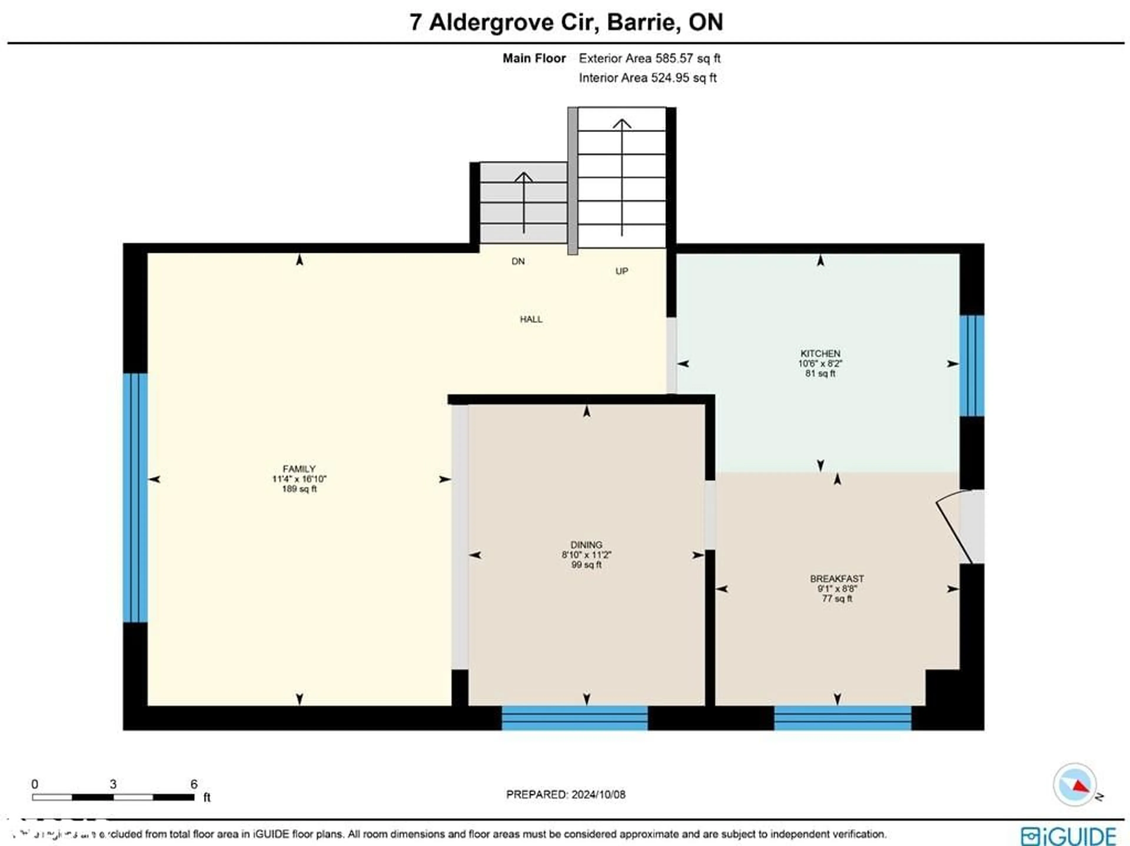 Floor plan for 7 Aldergrove Cir, Barrie Ontario L4M 4W6