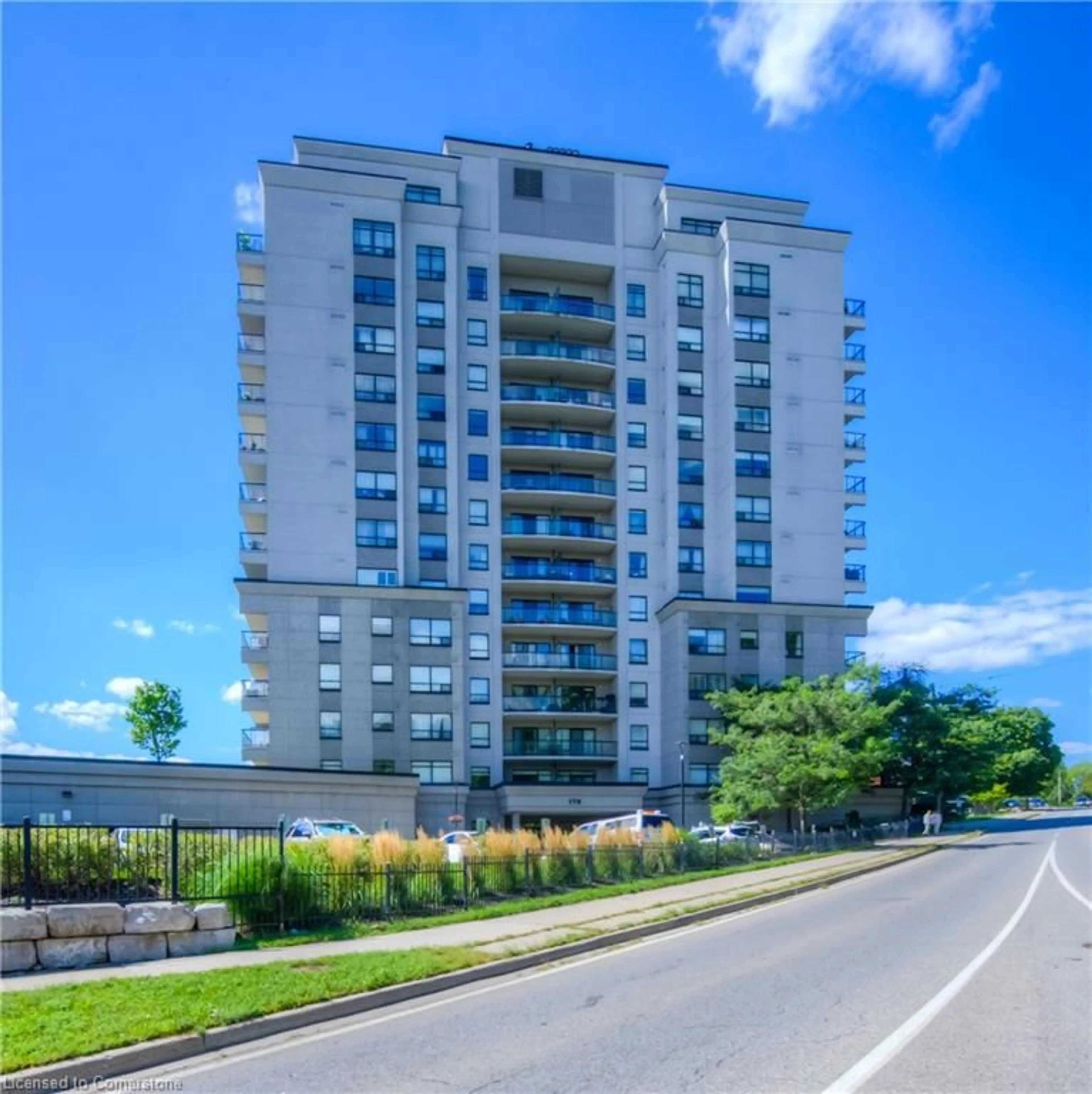 A pic from exterior of the house or condo, the street view for 170 Water St #311, Cambridge Ontario N1R 3B6