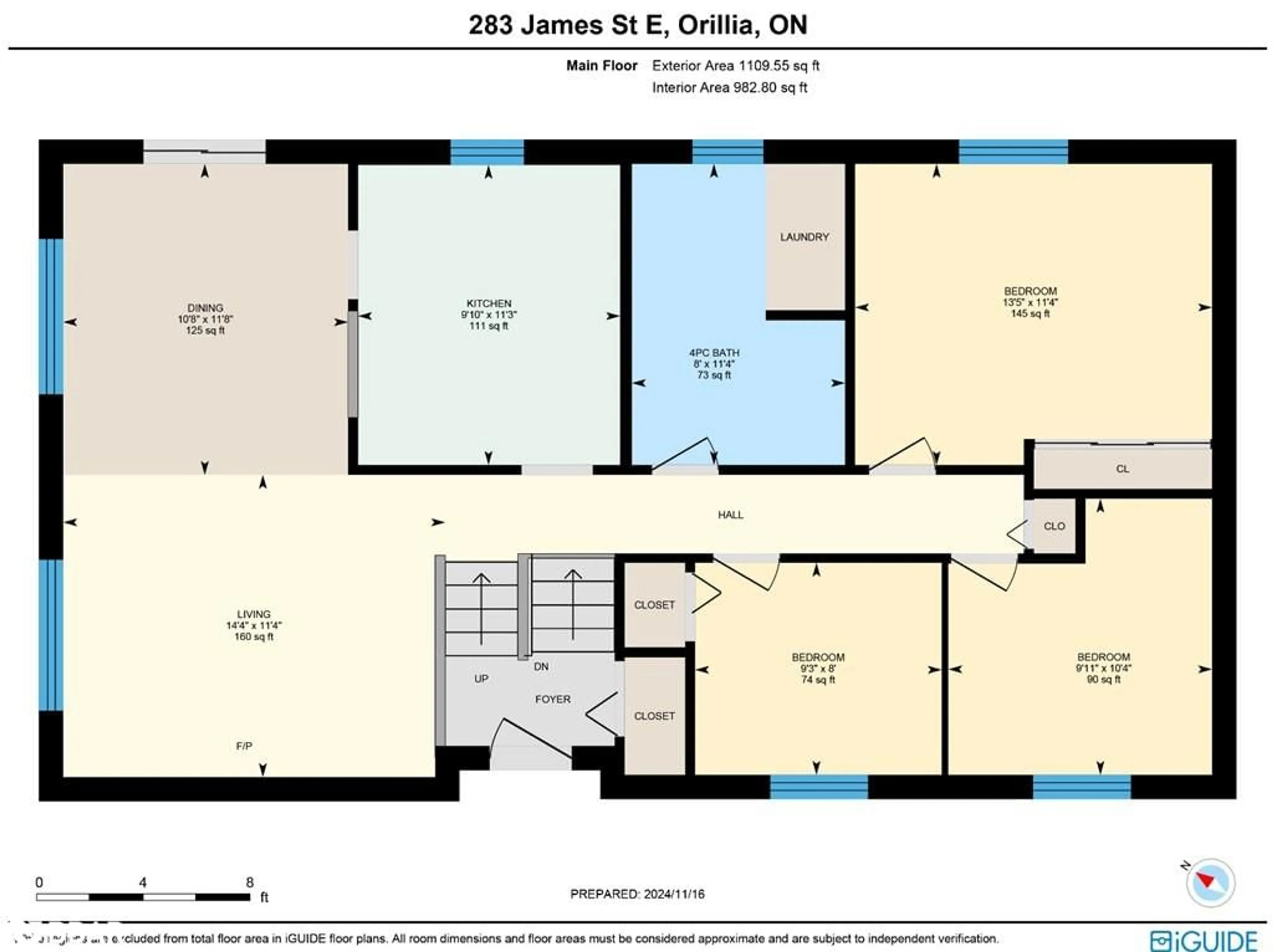 Floor plan for 283 James St, Orillia Ontario L3V 1M3