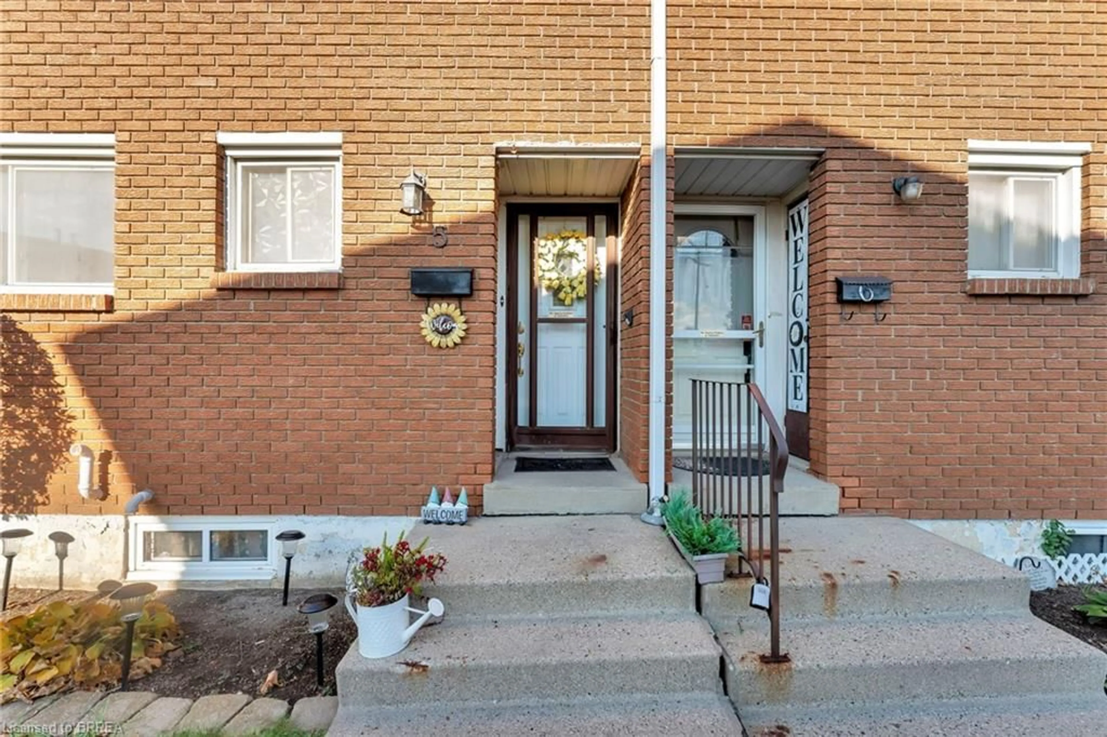 A pic from exterior of the house or condo, the street view for 161 Berkindale Dr #5, Hamilton Ontario L8E 1M6