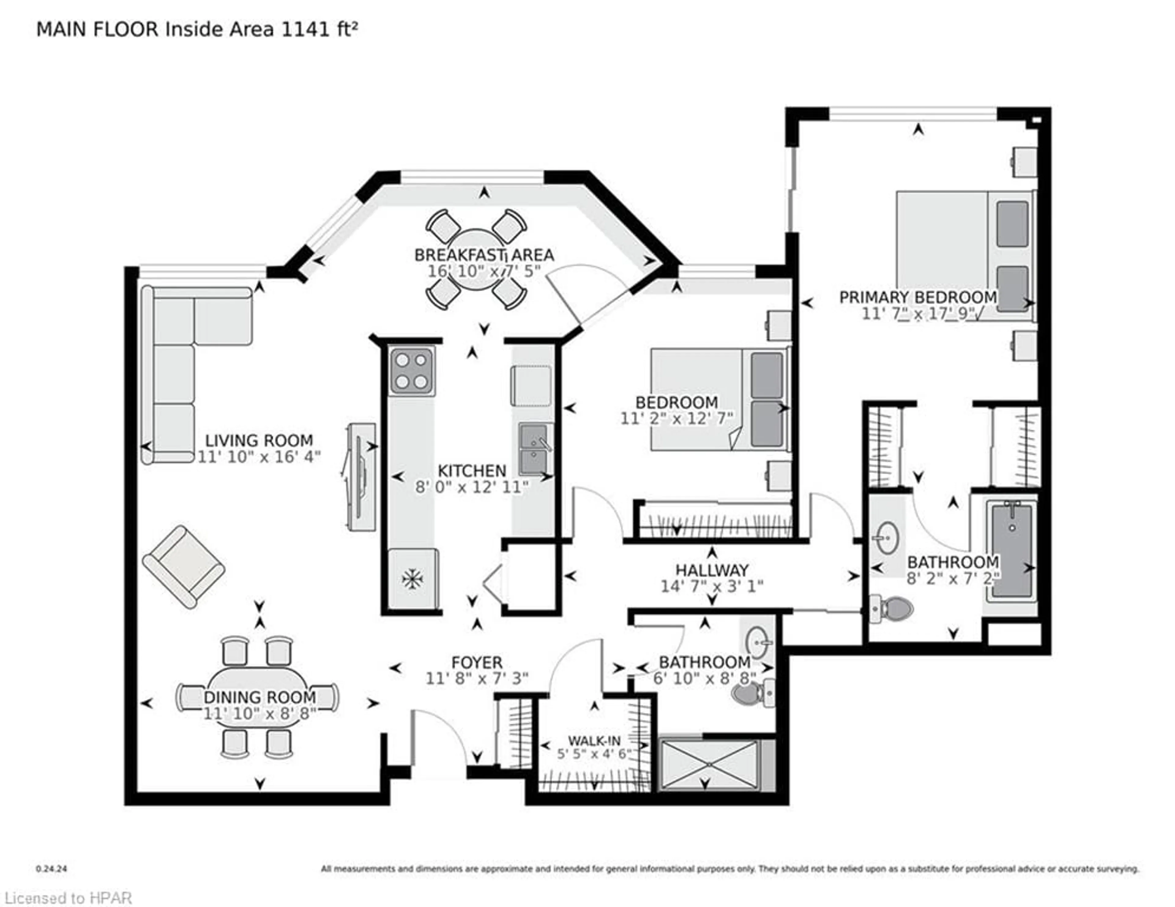 Floor plan for 22 St. Andrew St #104, St. Marys Ontario N4X 1C5