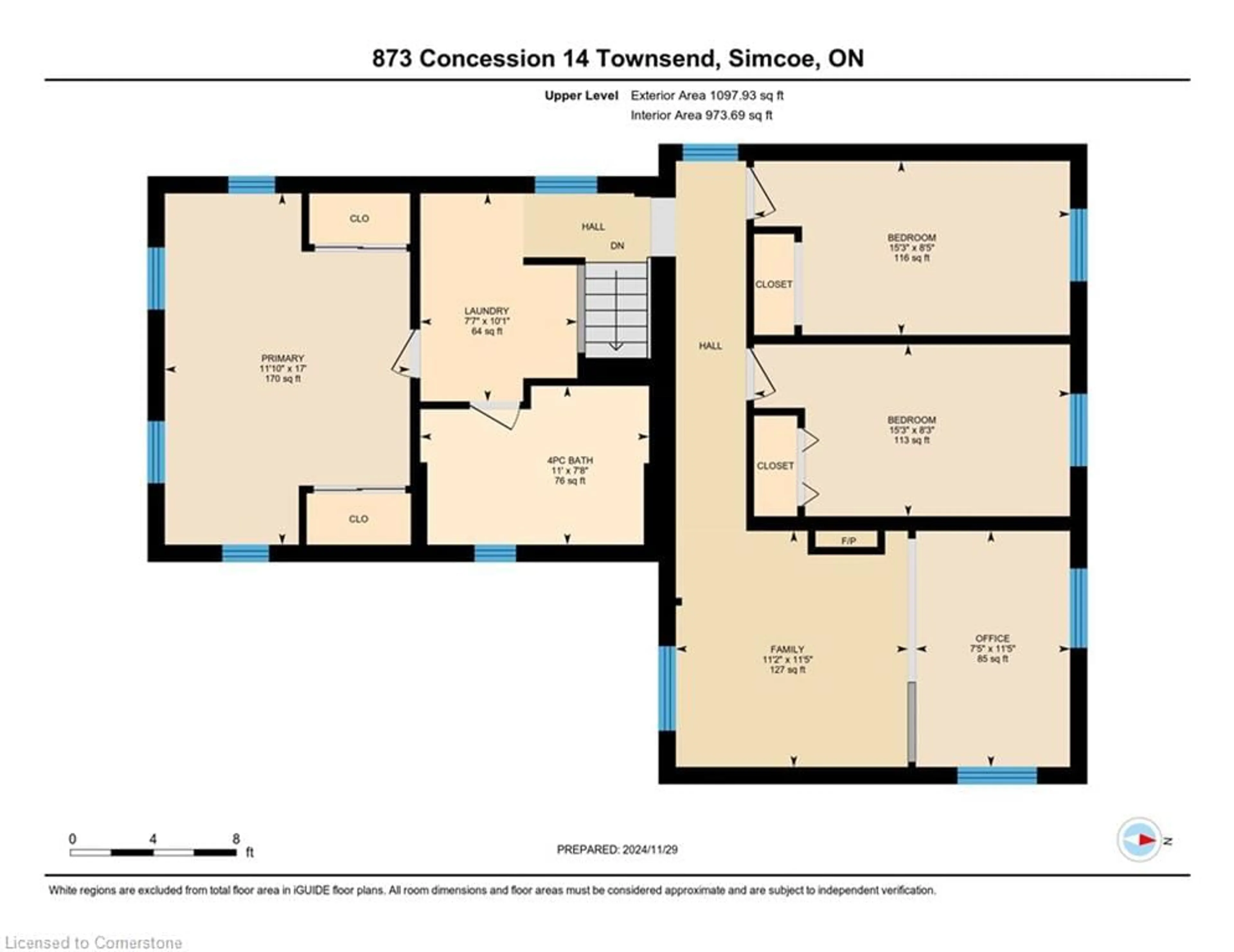 Floor plan for 873 Conc 14 Townsend Conc, Simcoe Ontario N3Y 4K3