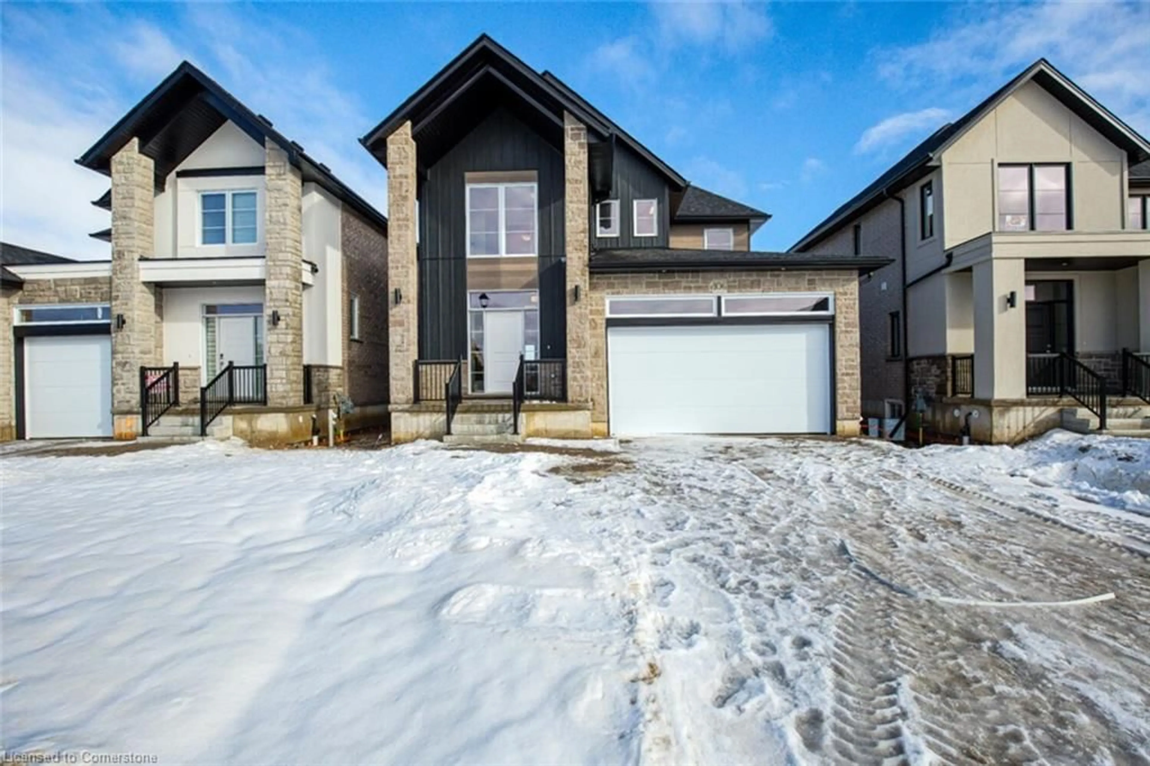 Frontside or backside of a home, the street view for 106 O.J. Gaffney Dr, Stratford Ontario N5A 0K9