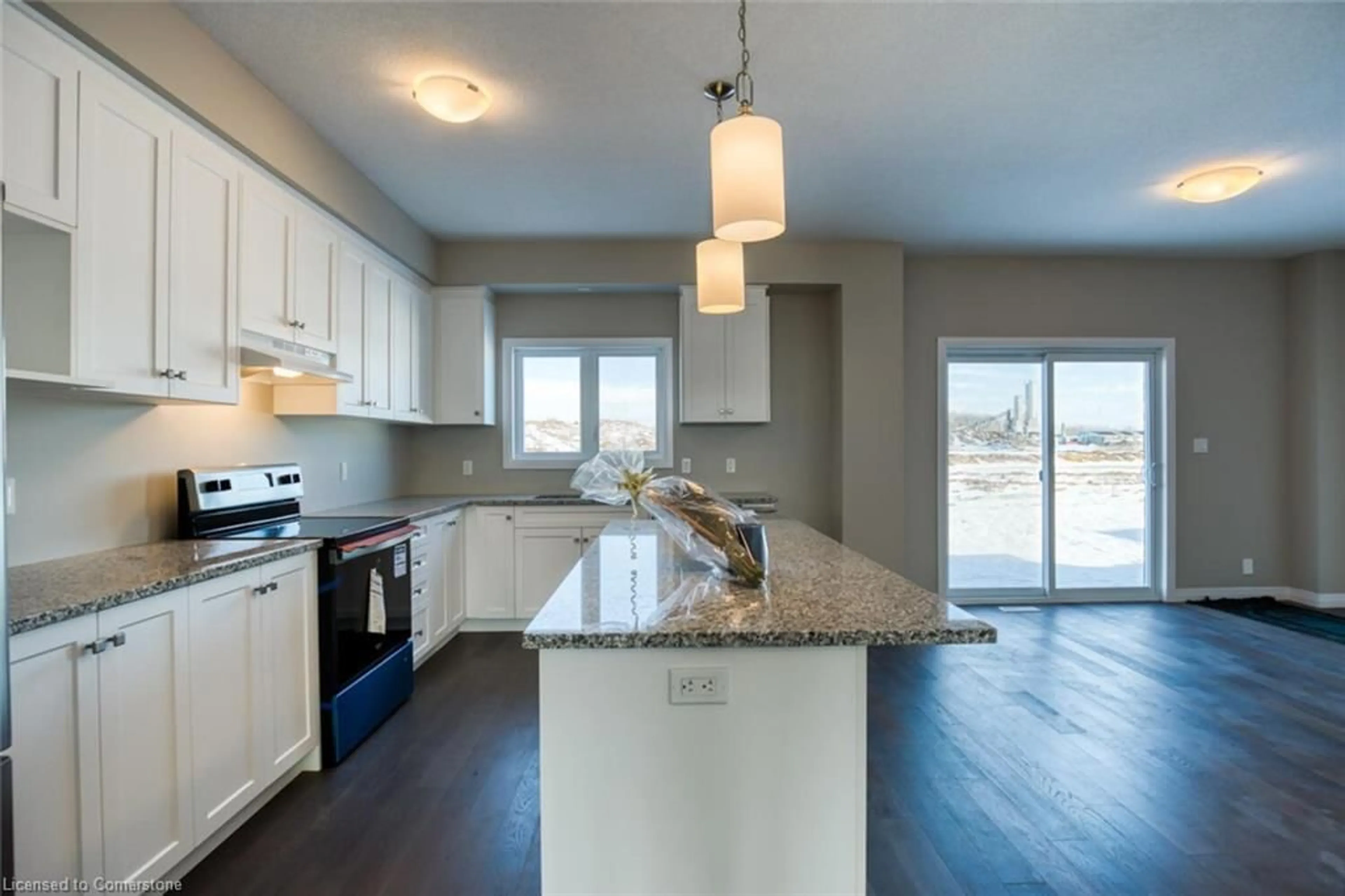 Open concept kitchen for 106 O.J. Gaffney Dr, Stratford Ontario N5A 0K9