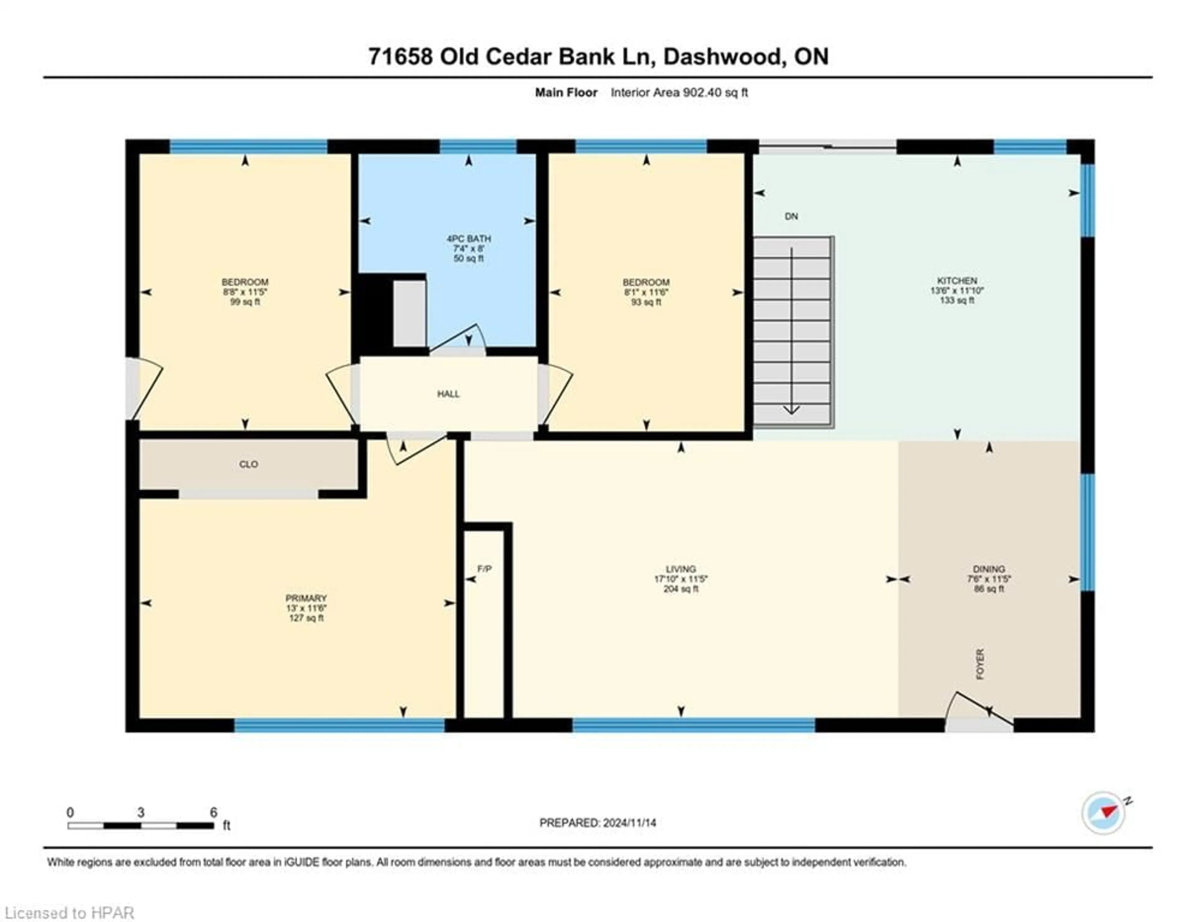 Floor plan for 71658 Old Cedar Bank Lane, Bluewater (Munic) Ontario N0M 1N0