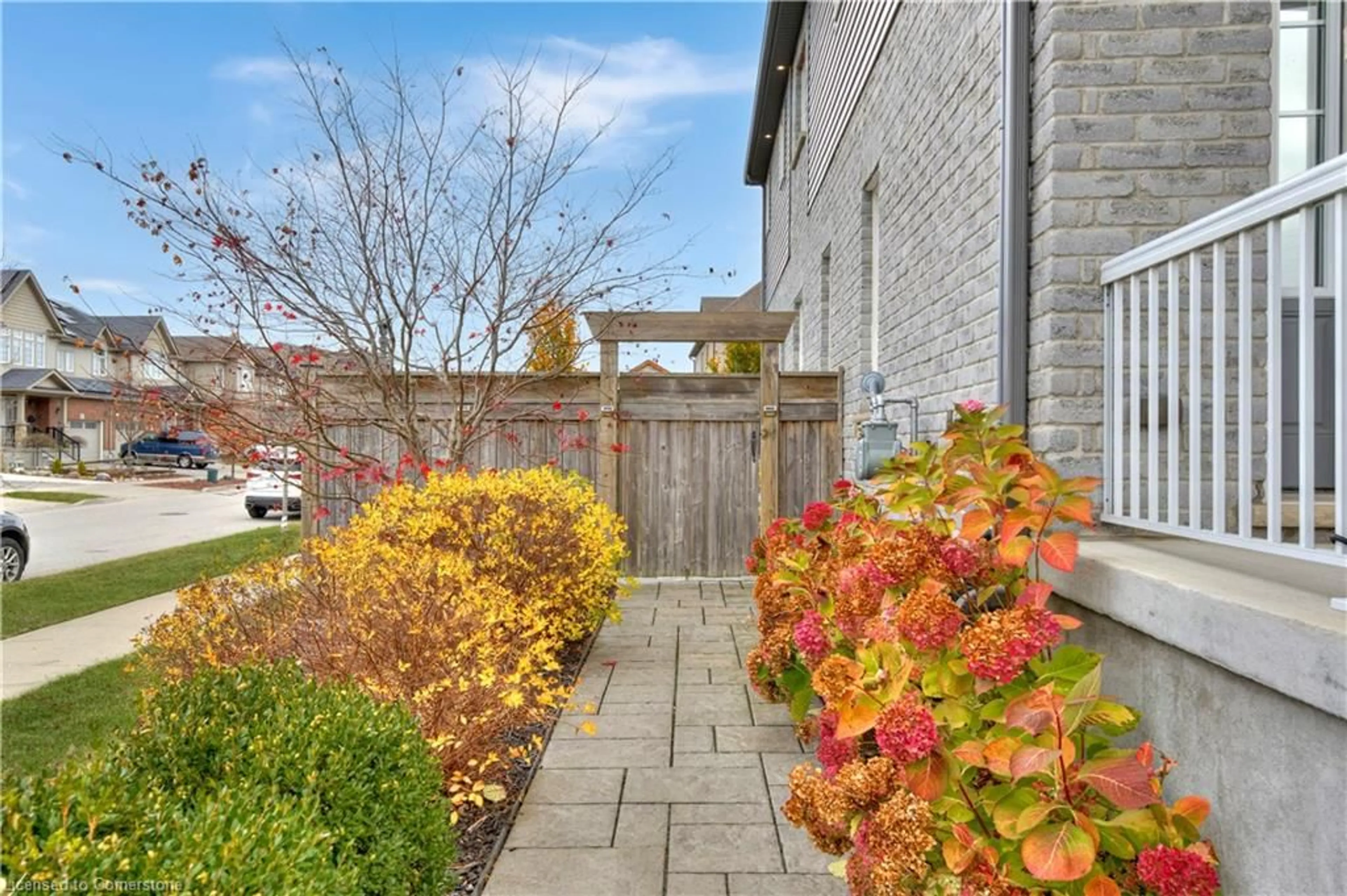 Patio, the fenced backyard for 900 Steepleridge Crt, Kitchener Ontario N2P 0B4