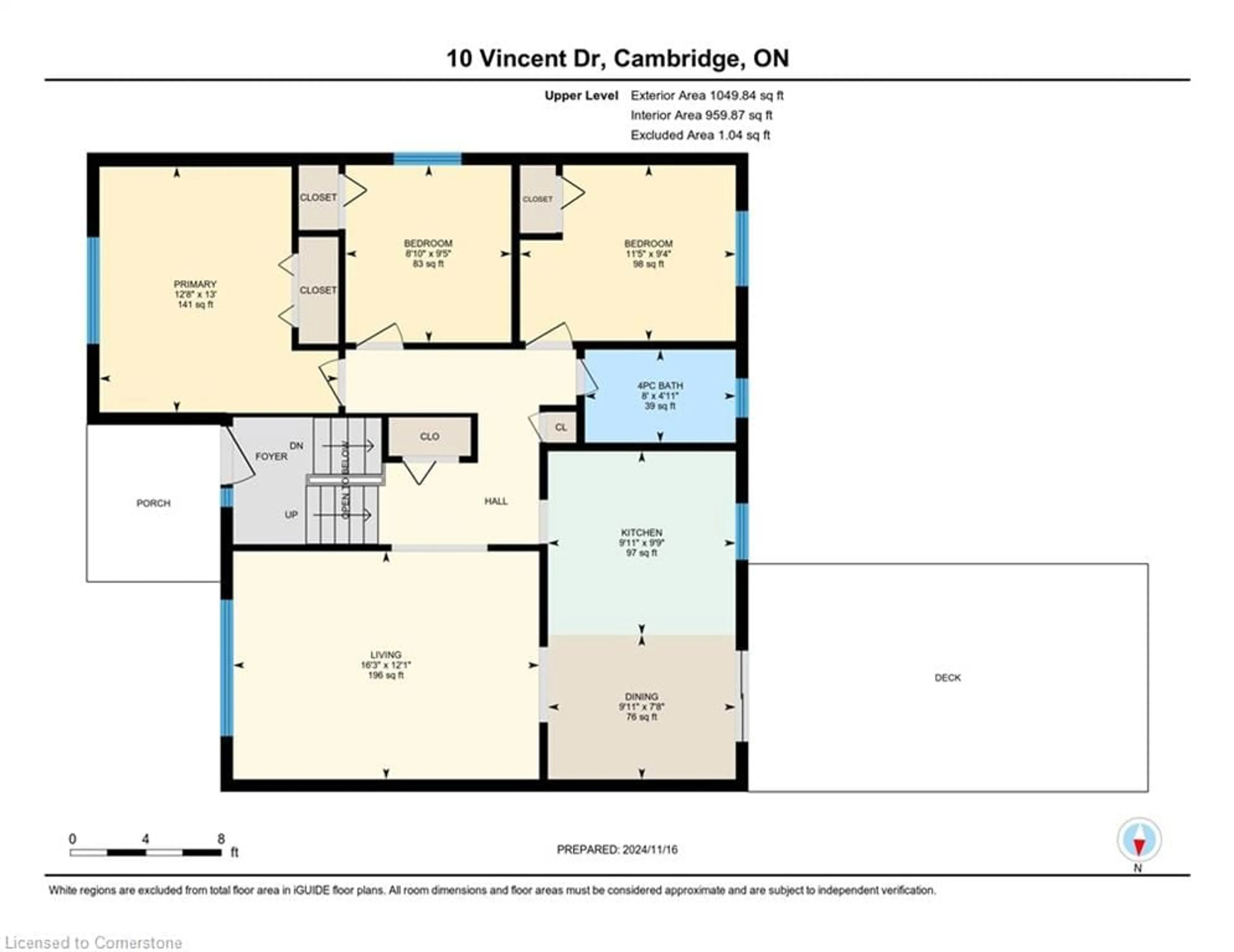 Floor plan for 10 Vincent Dr, Cambridge Ontario N1S 3N5