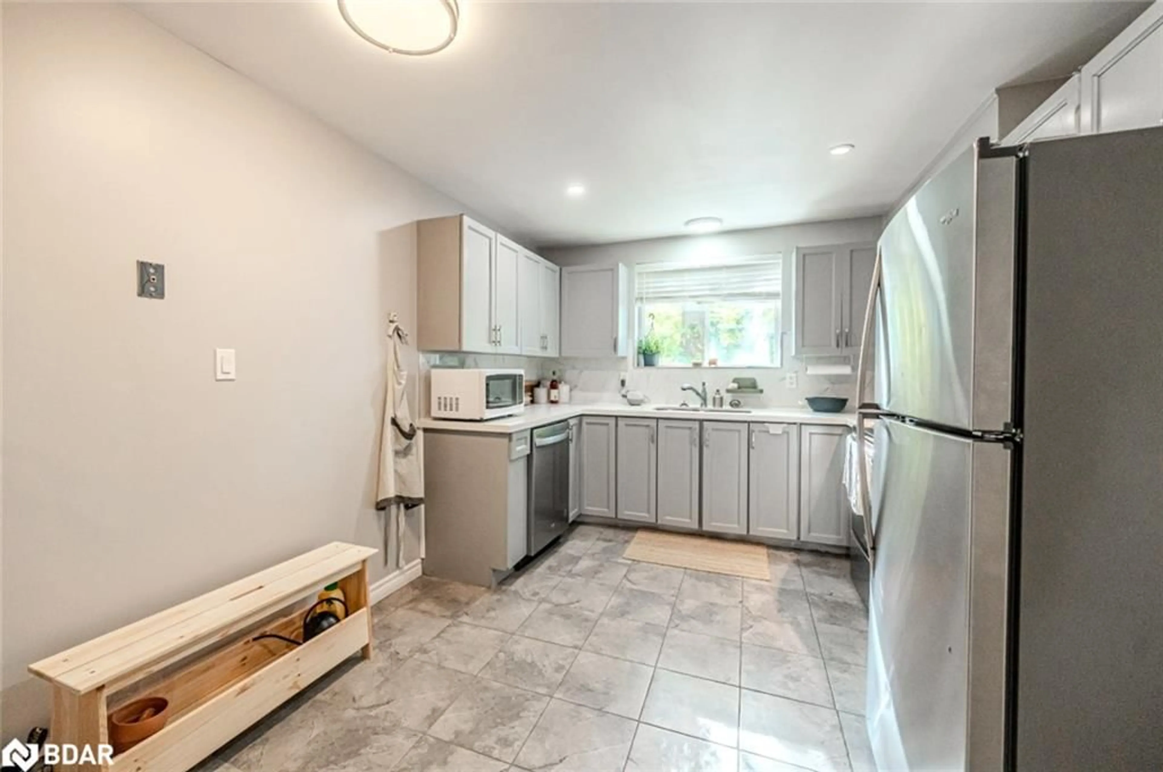 Kitchen, ceramic floors, cottage for 63 Gunn St #Lower, Barrie Ontario L4M 2H4