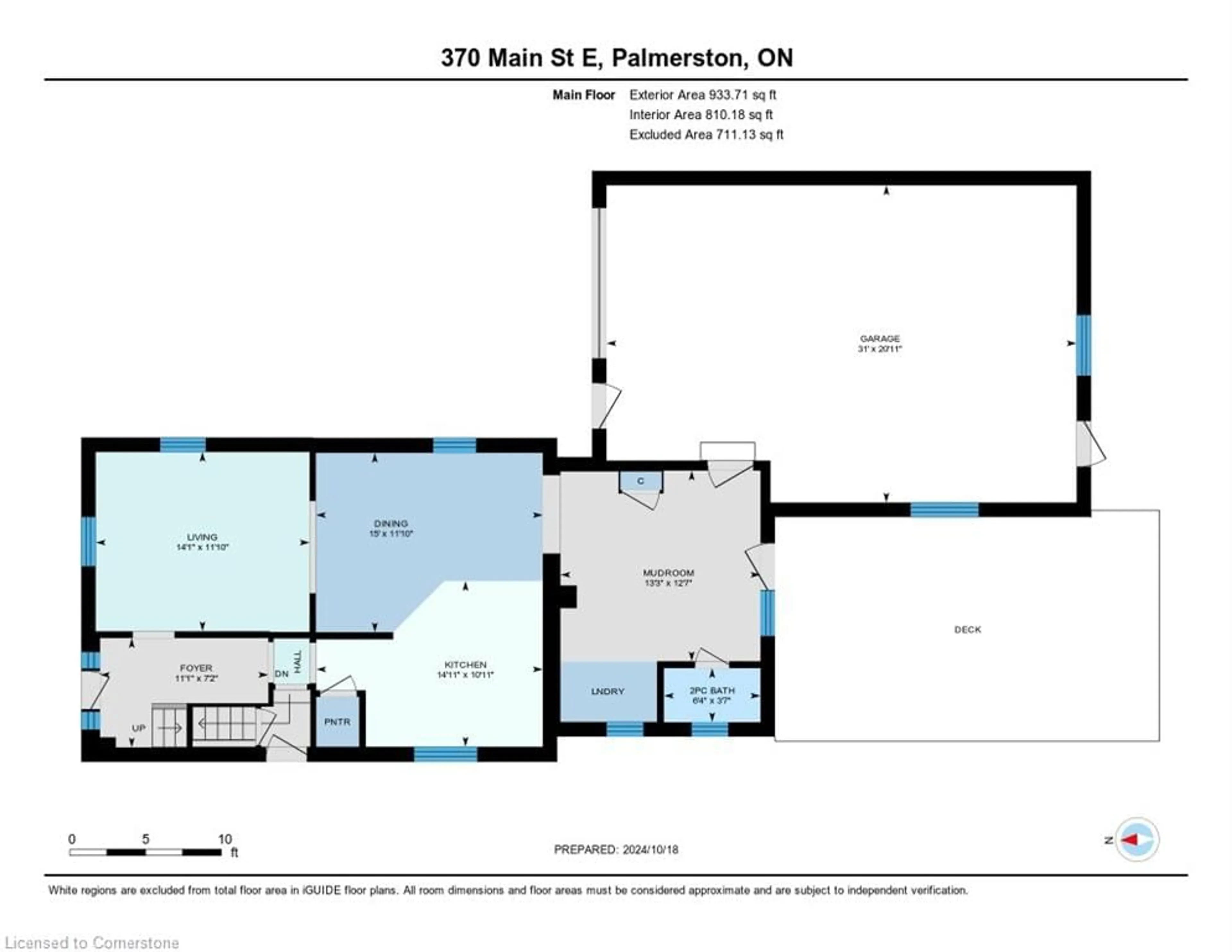 Floor plan for 370 Main St, Palmerston Ontario N0G 2P0