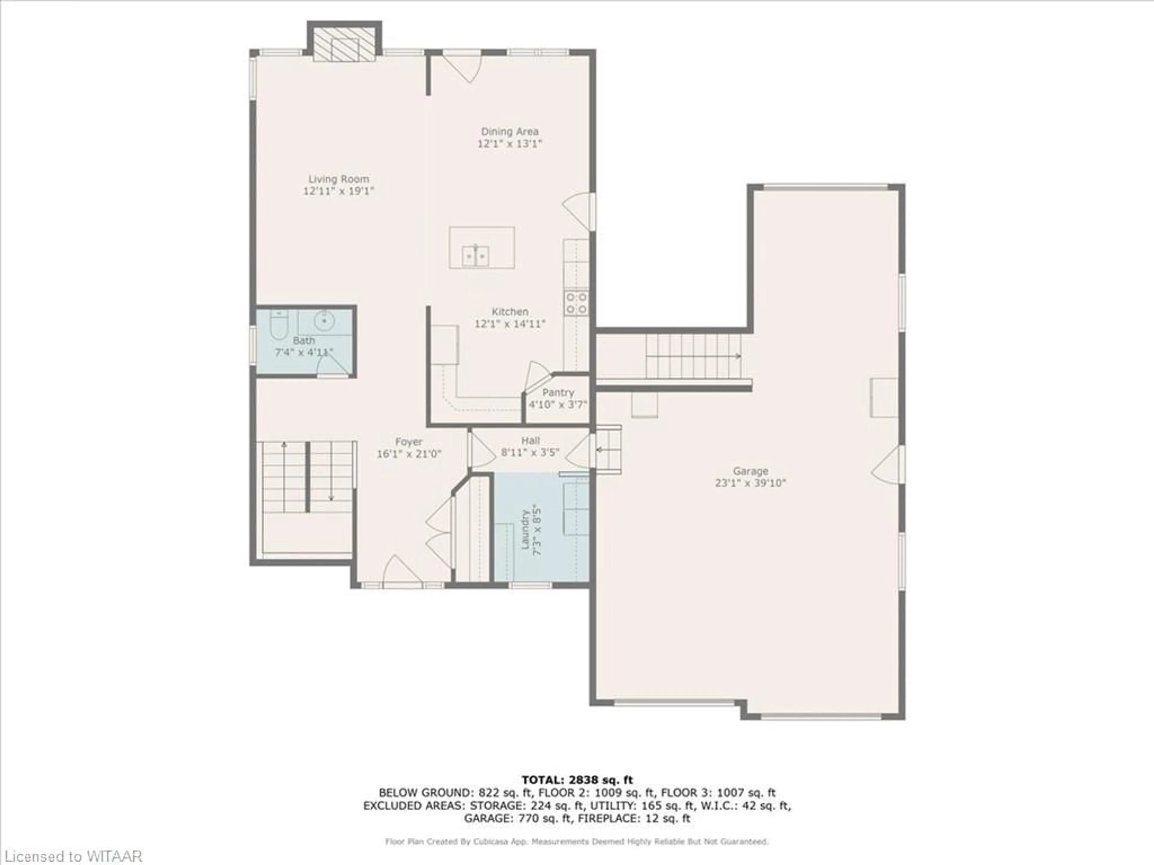 Floor plan for 78 Oliver Cres, Thamesford Ontario N0M 2M0