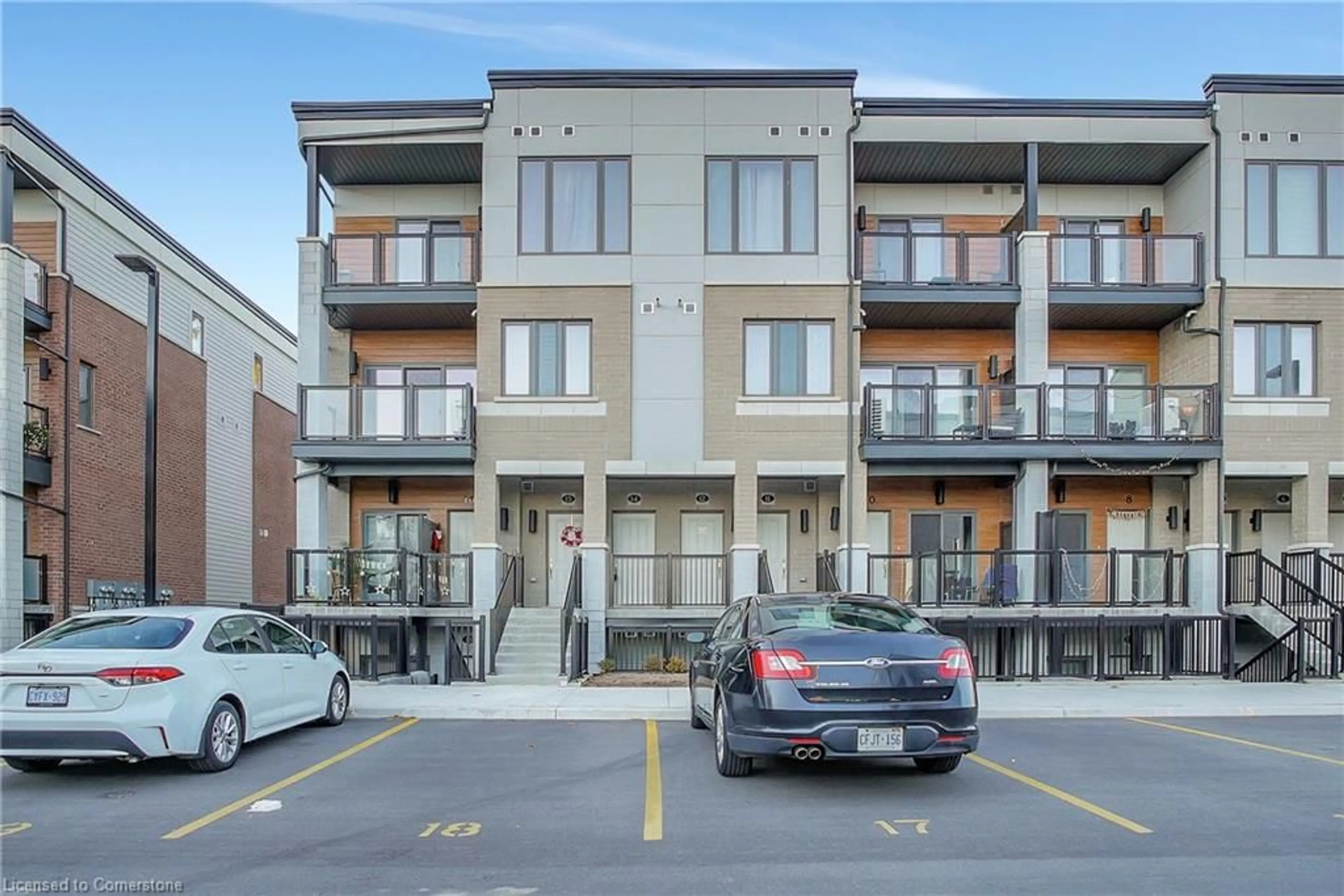 A pic from exterior of the house or condo, the front or back of building for 25 Isherwood Ave #14, Cambridge Ontario N1R 0E2