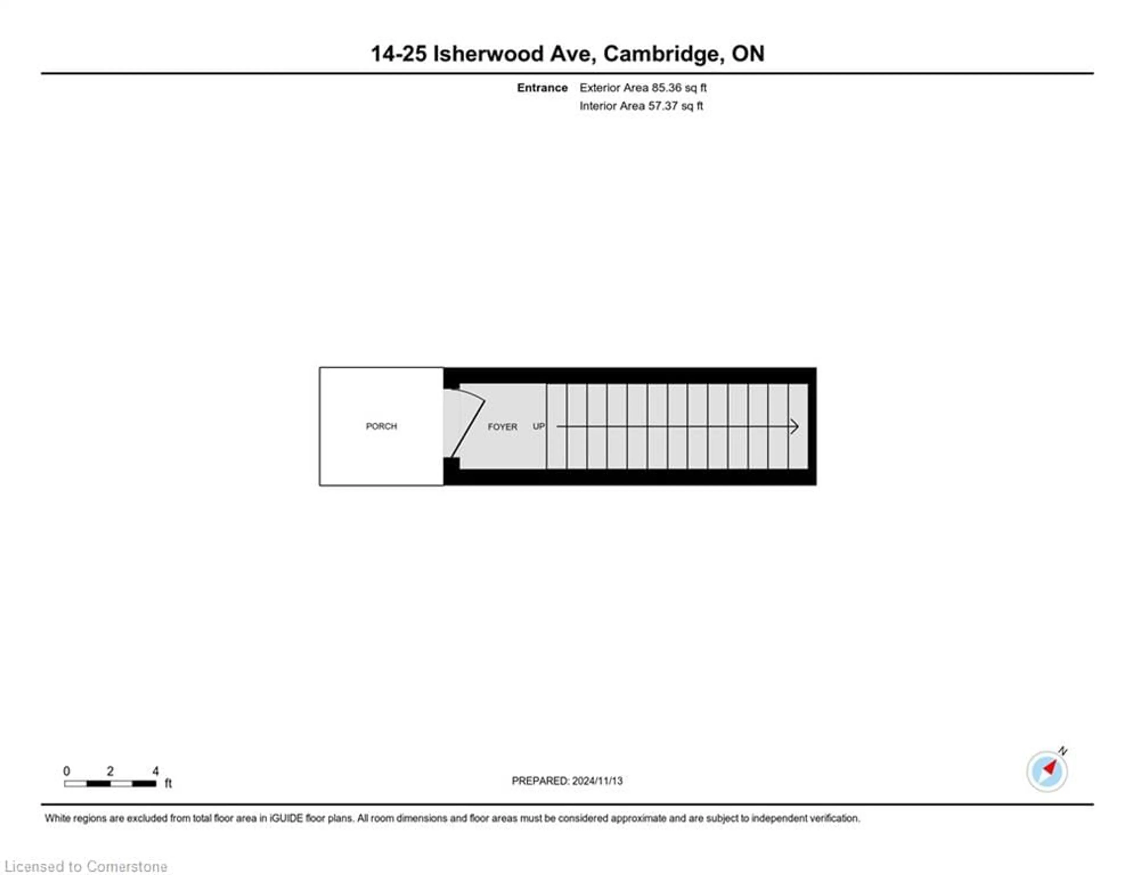 Floor plan for 25 Isherwood Ave #14, Cambridge Ontario N1R 0E2