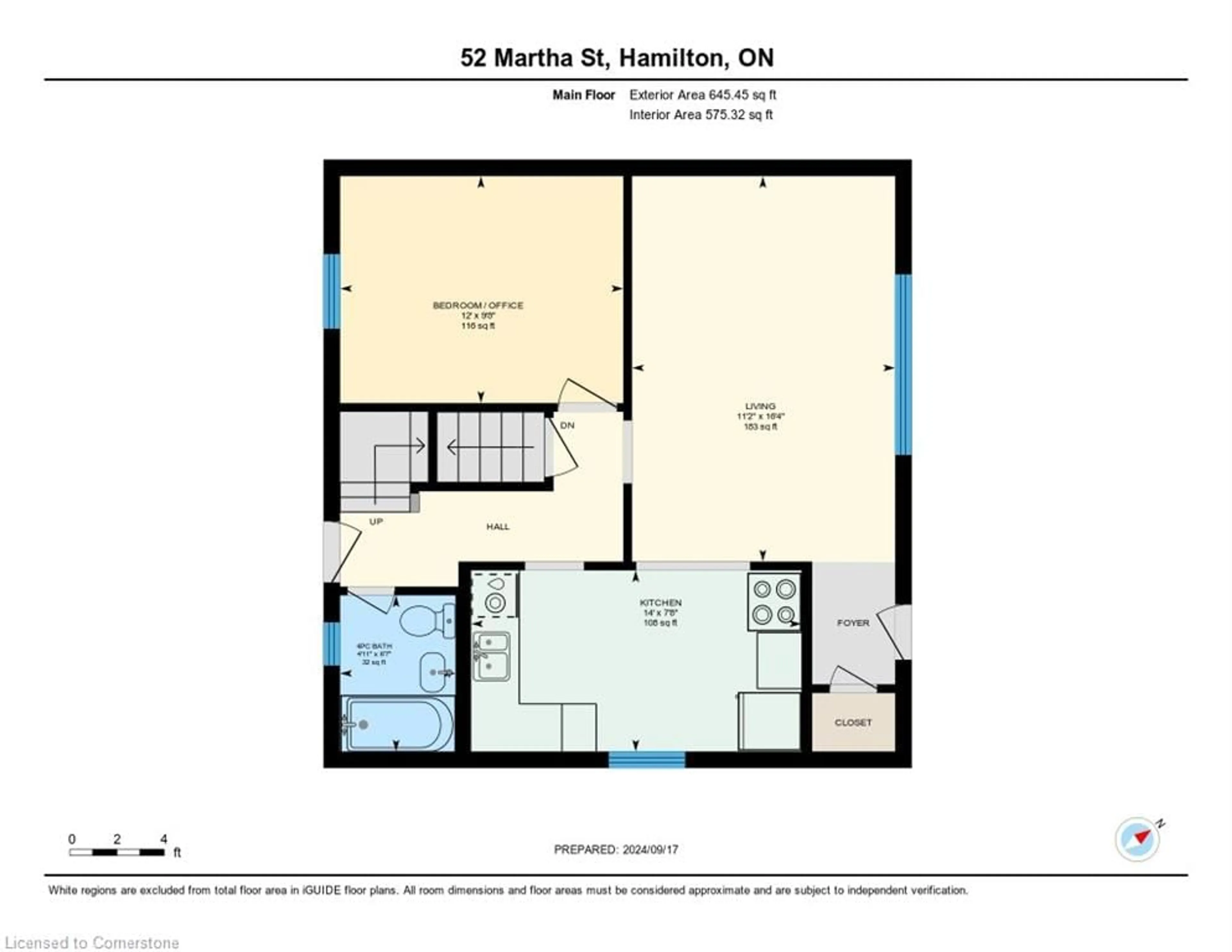 Floor plan for 52 Martha St, Hamilton Ontario L8H 2B7