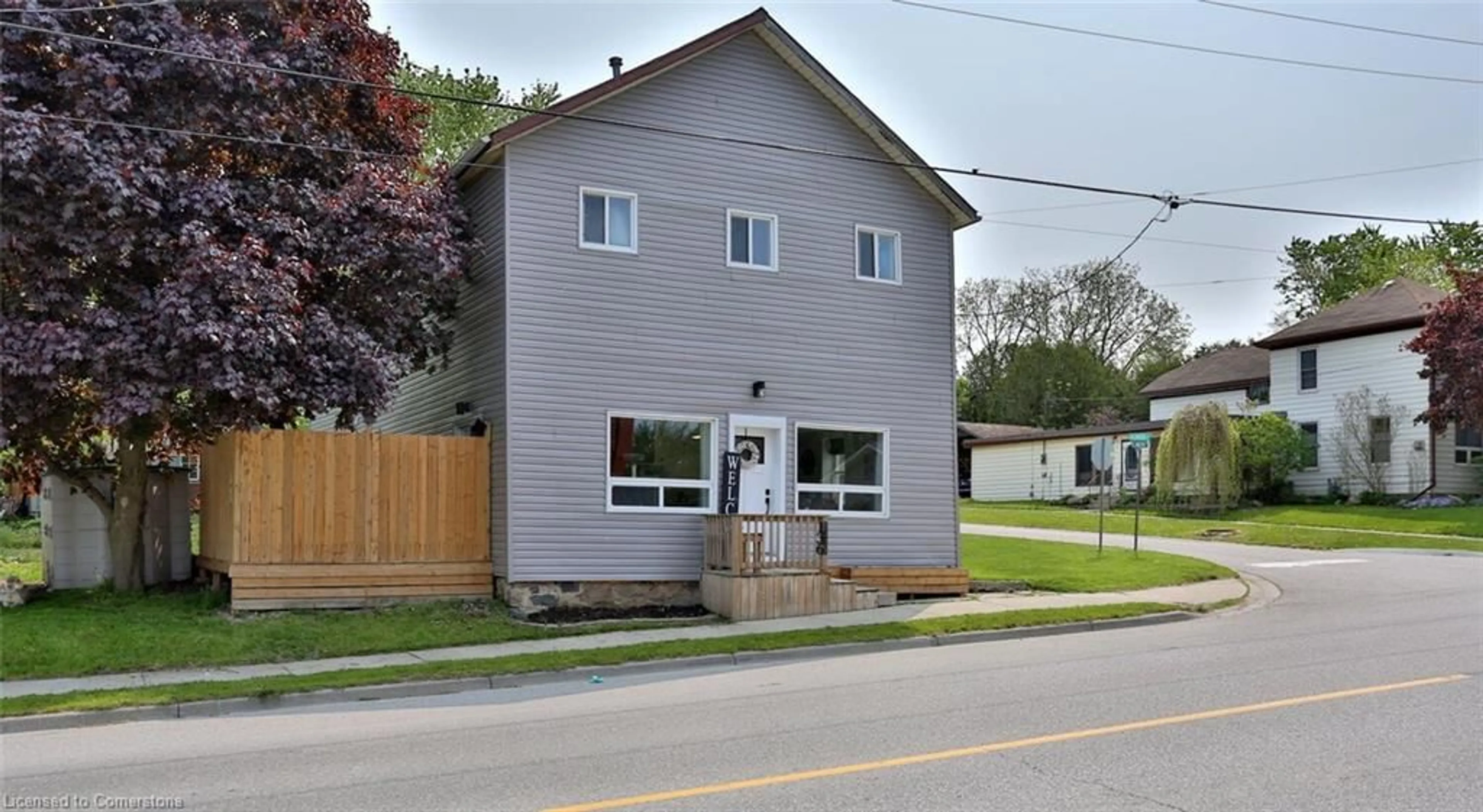 Frontside or backside of a home, the street view for 136 Huron St, Embro Ontario N0J 1J0