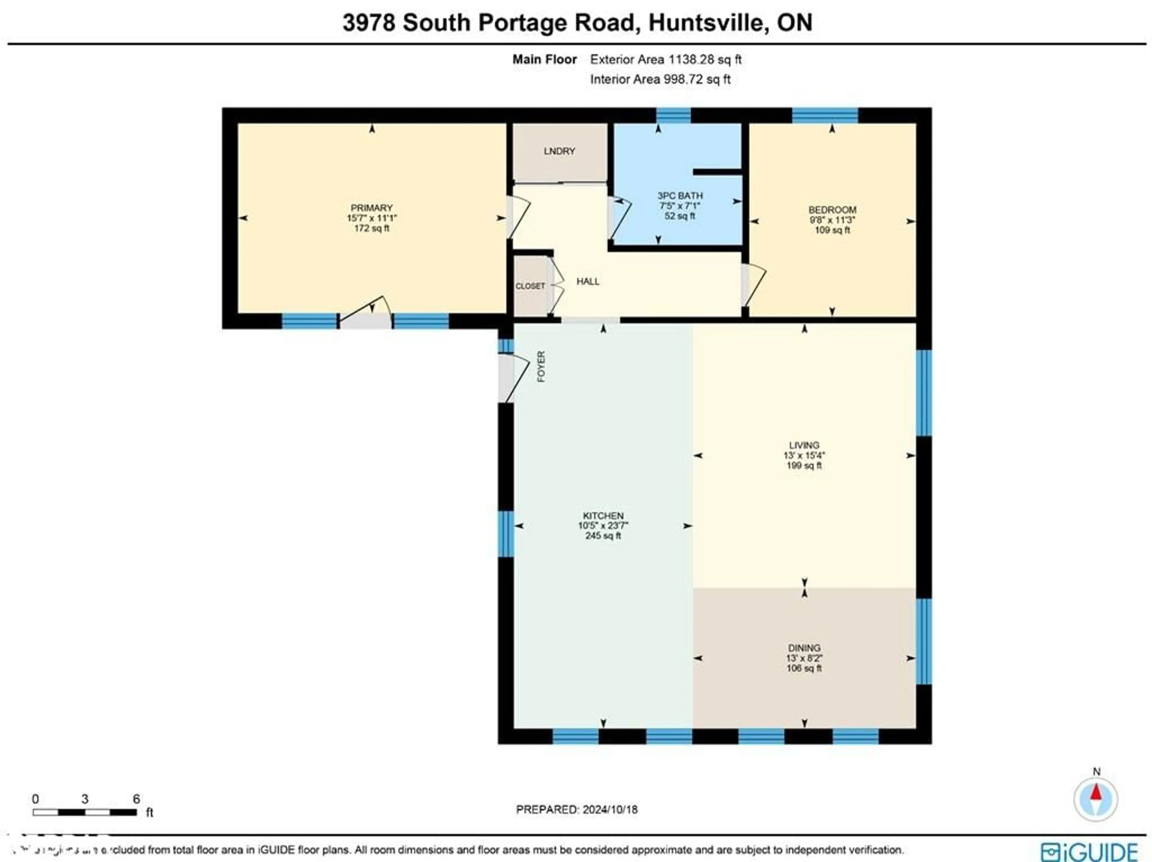 Floor plan for 3978 South Portage Rd, Lake Of Bays Ontario P1H 2J3