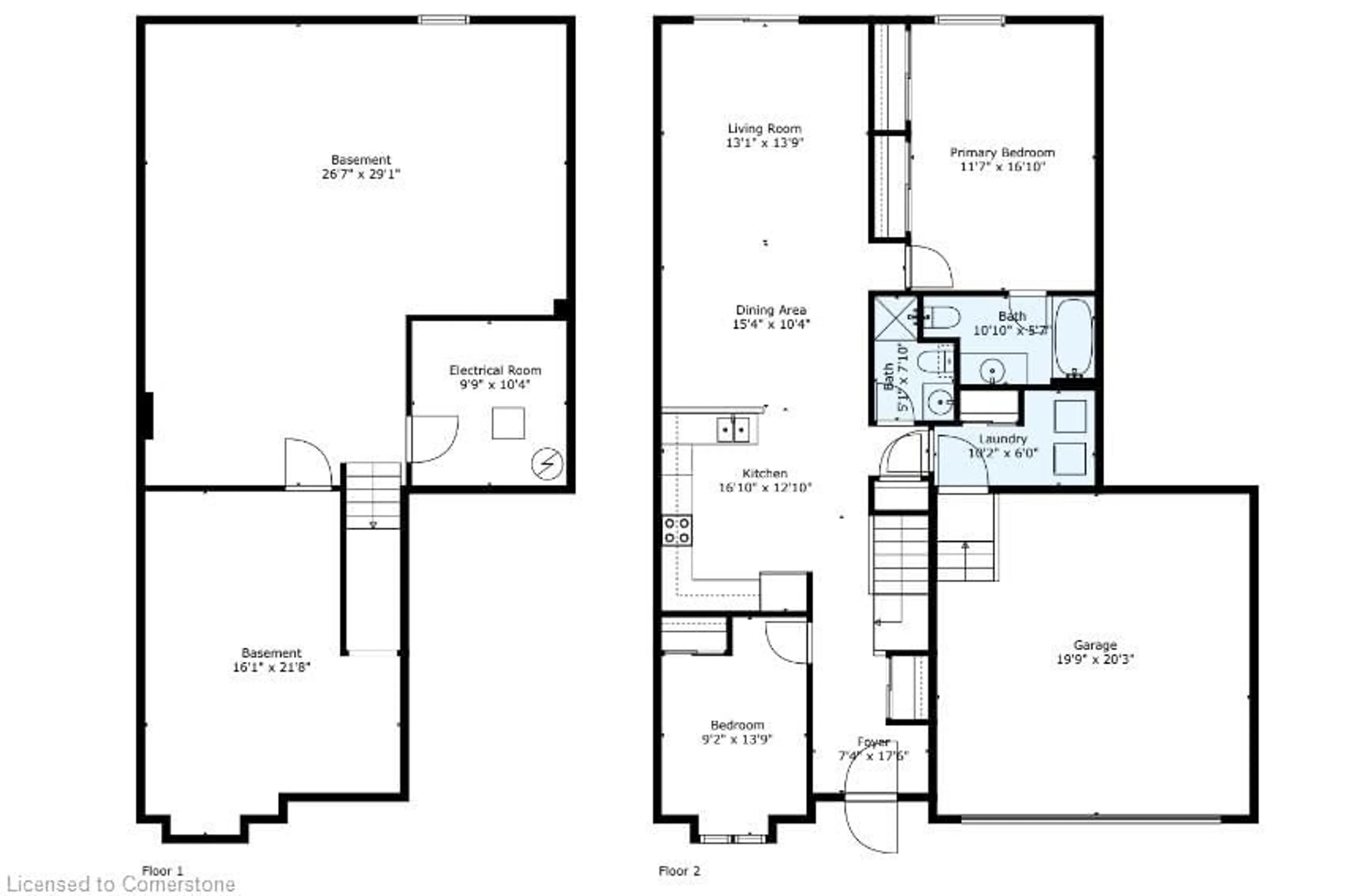 Floor plan for 50 Rice Ave #35, Hamilton Ontario L9C 7S9