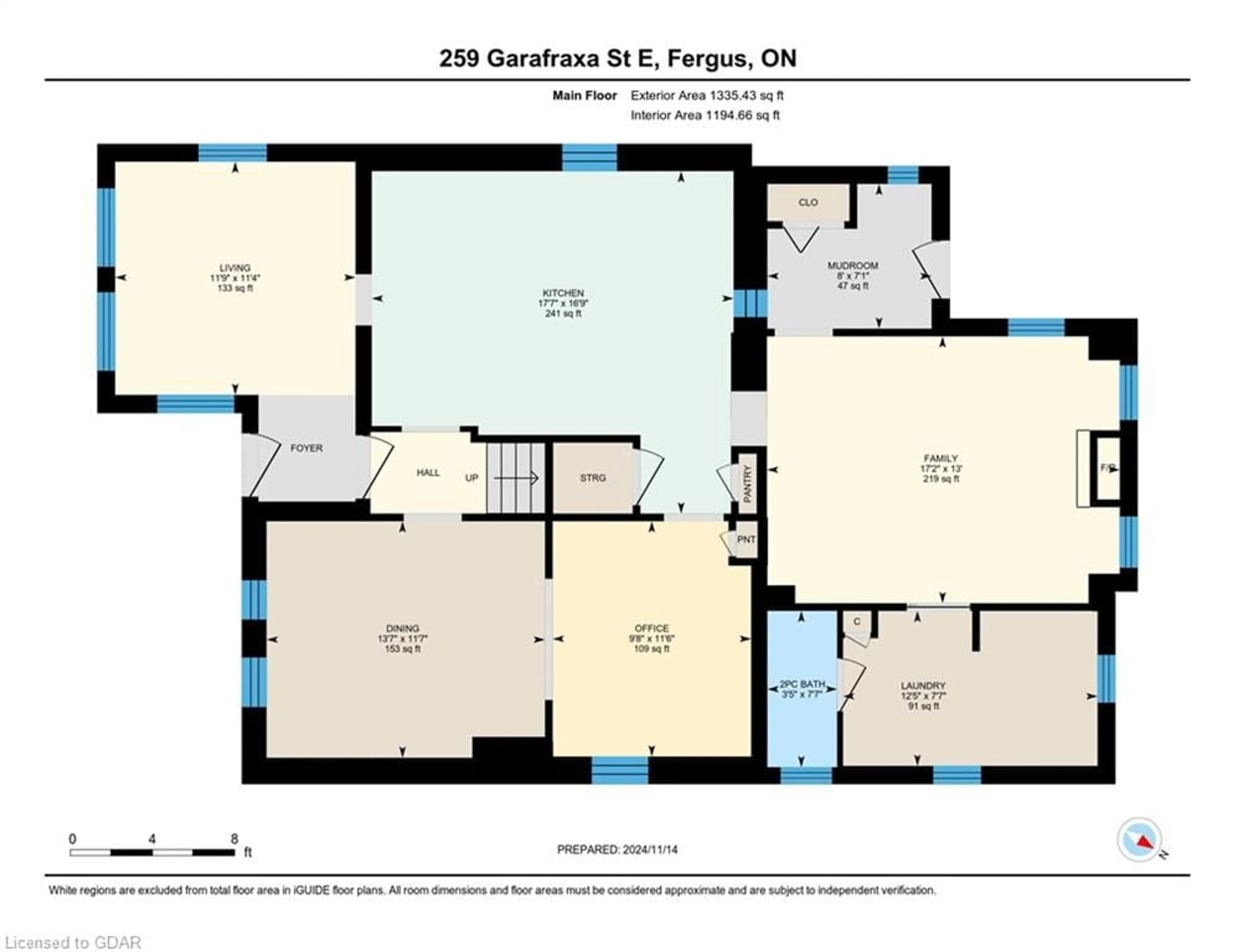 Floor plan for 259 Garafraxa St, Fergus Ontario N1M 1E2