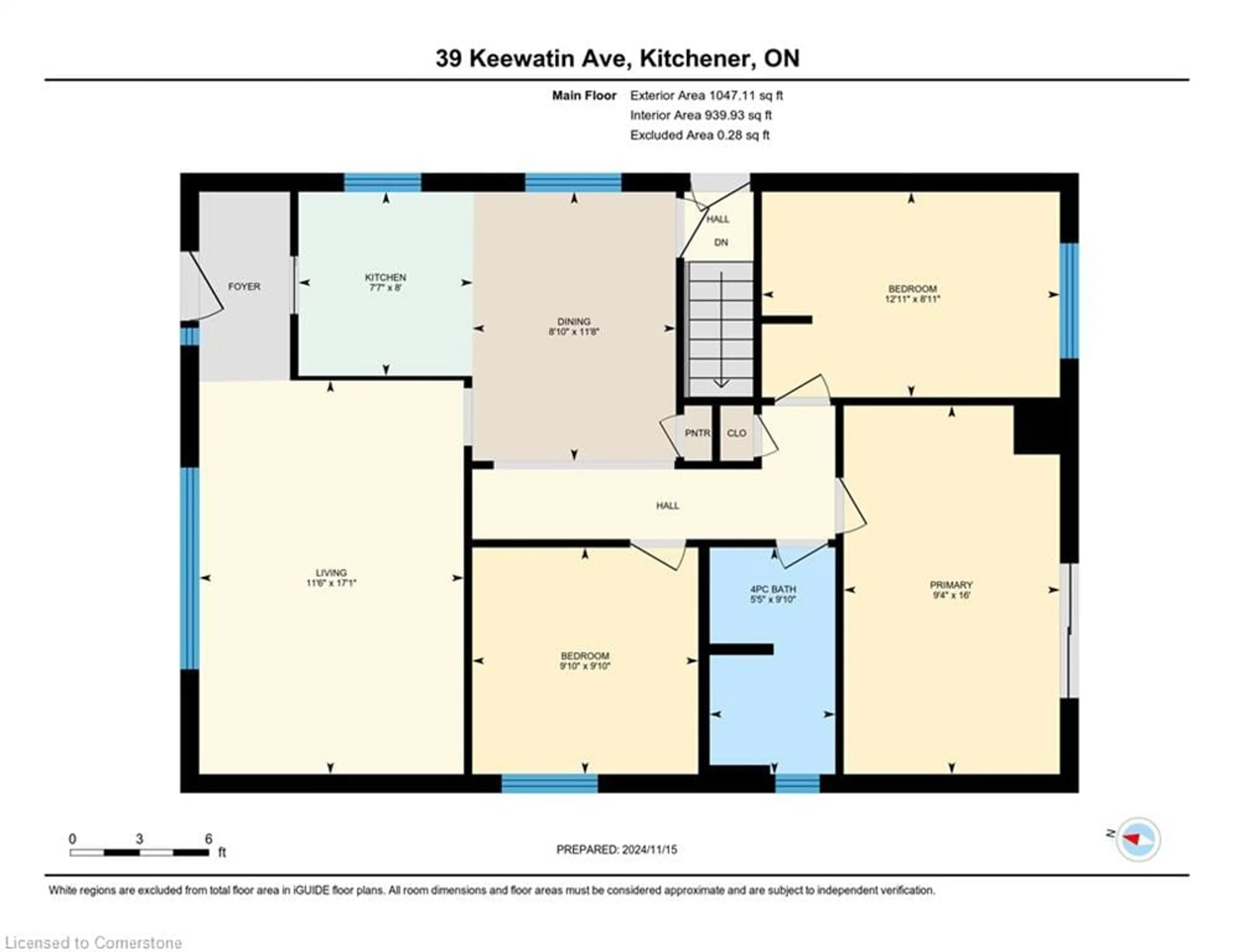 Floor plan for 39 Keewatin Ave, Kitchener Ontario N2B 3M1