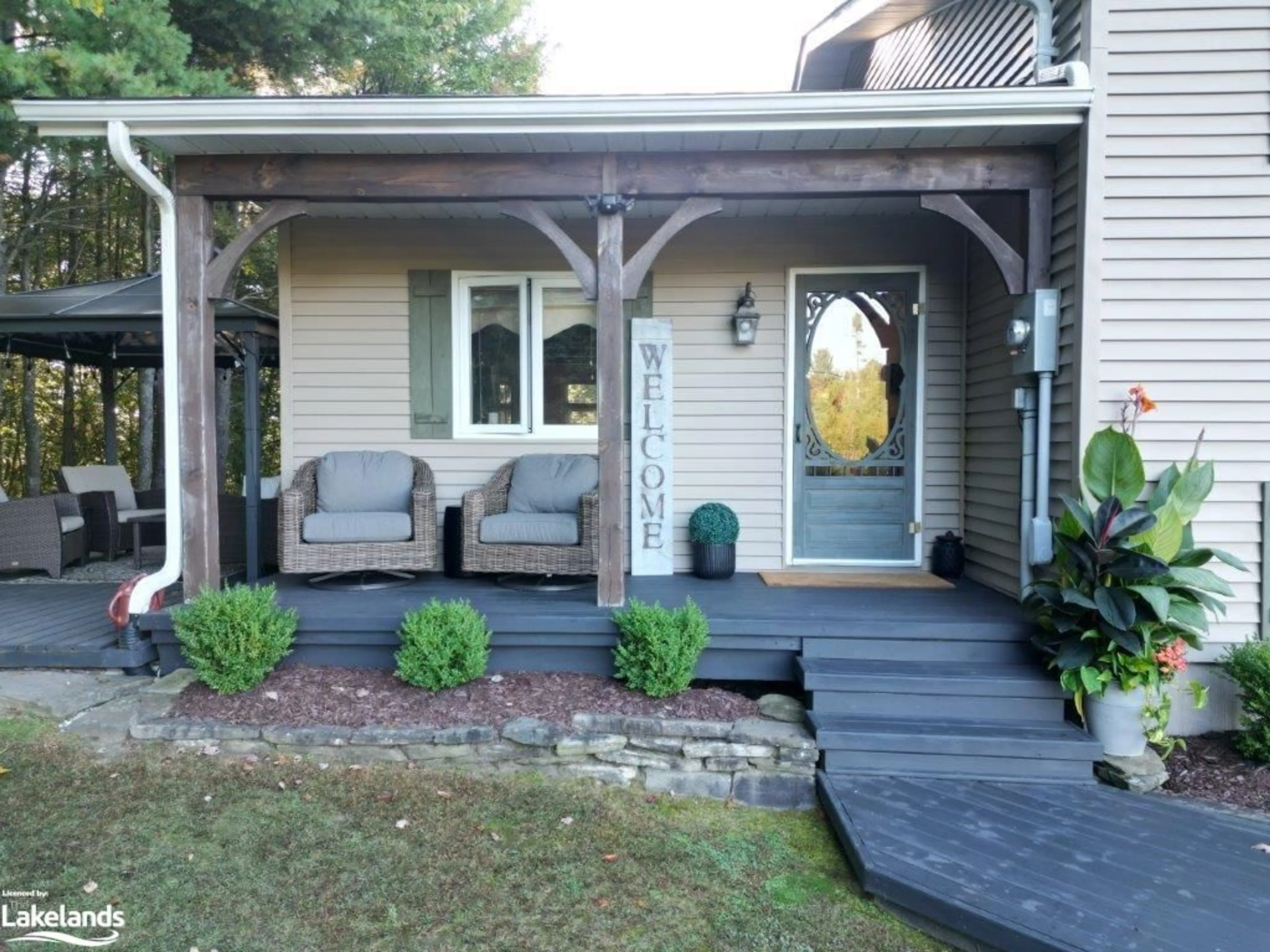 Patio, cottage for 1024 Prentiskoka Heights Rd, Minden Ontario K0M 2K0