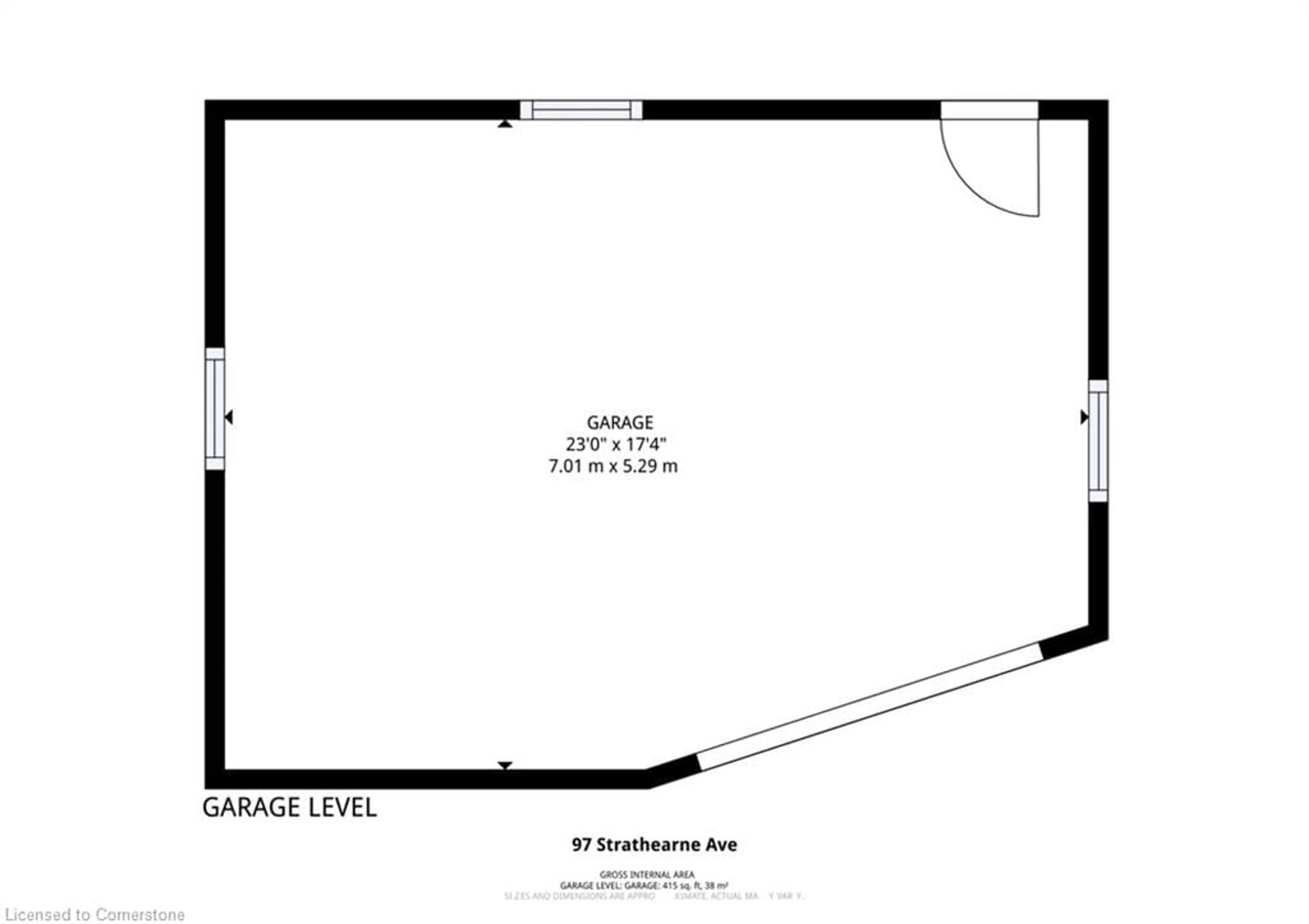 Floor plan for 97 Strathearne Ave, Hamilton Ontario L8H 5K6