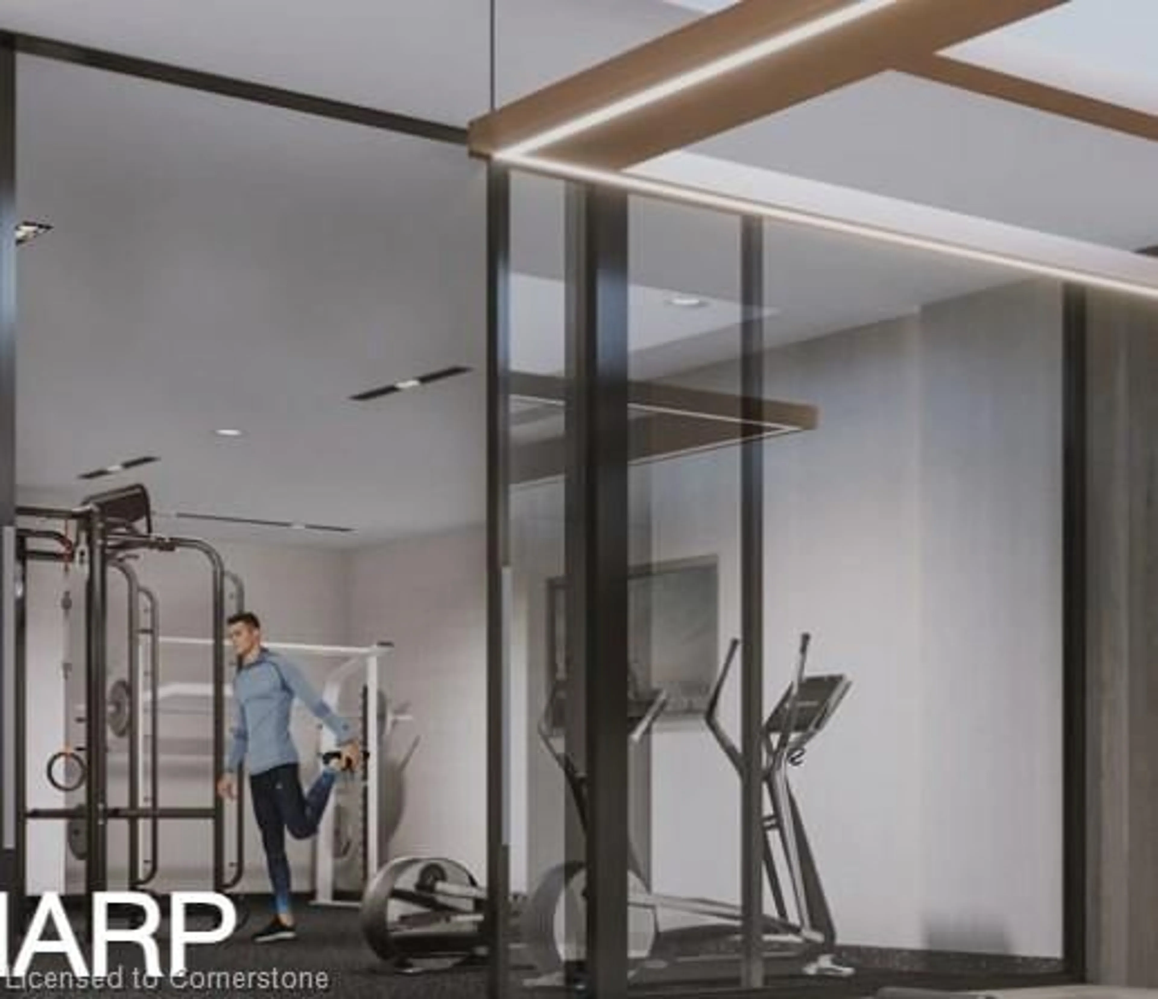 Gym or fitness room, not visible floor for 15 Richardsons St #506, Toronto Ontario M5A 1B4