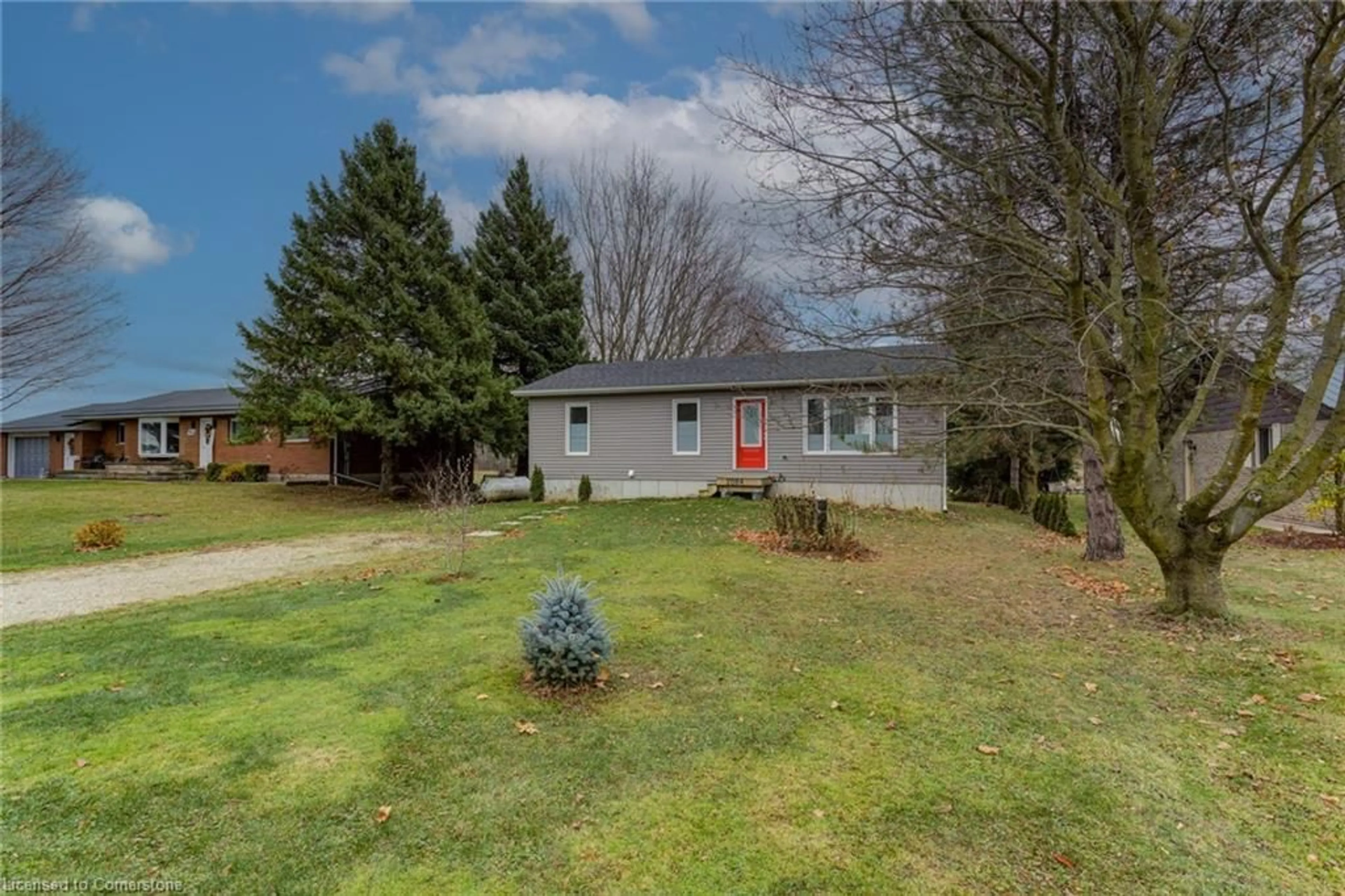 A pic from exterior of the house or condo, the fenced backyard for 2084 George Street S, Gorrie Ontario N0G 1X0