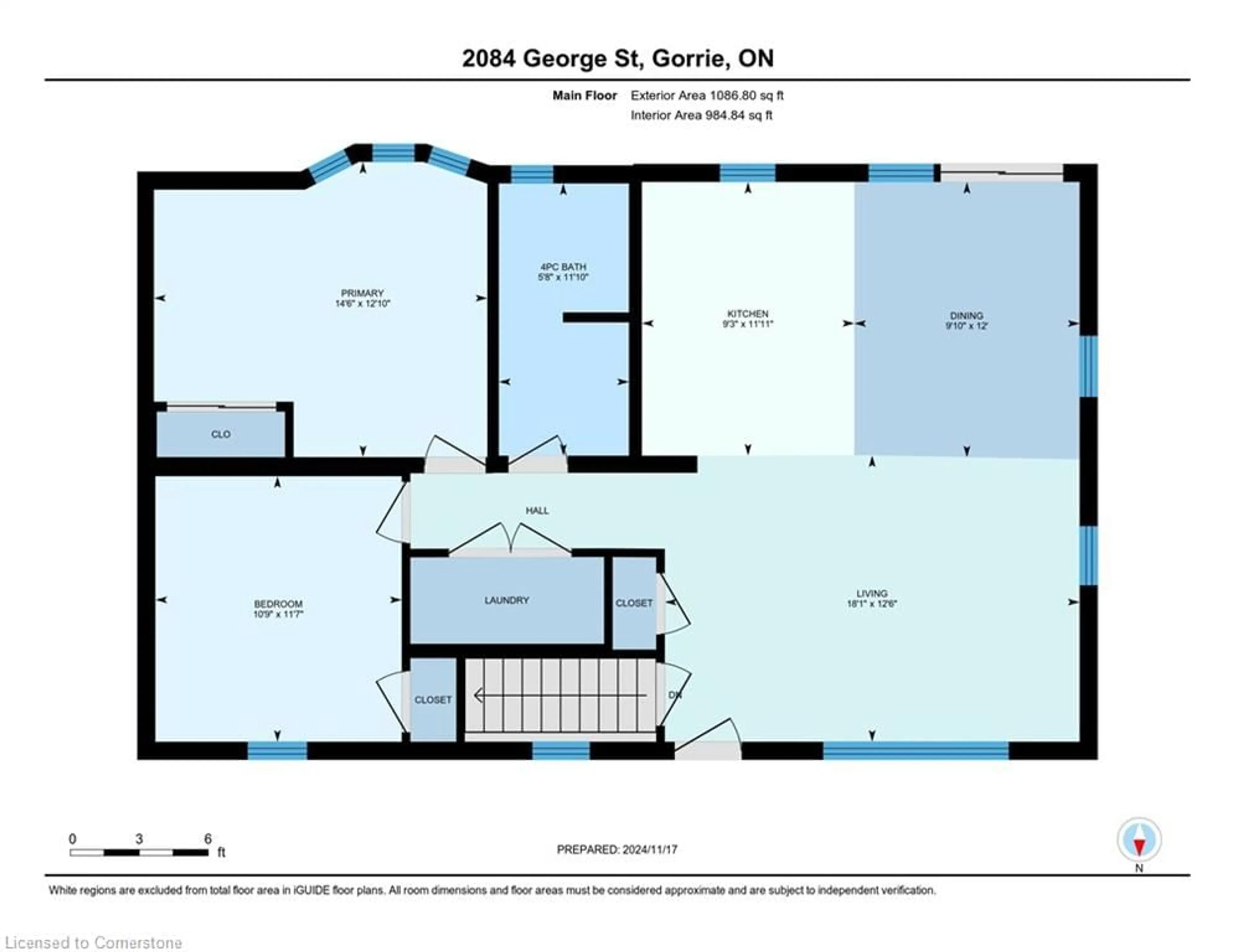 Floor plan for 2084 George Street S, Gorrie Ontario N0G 1X0