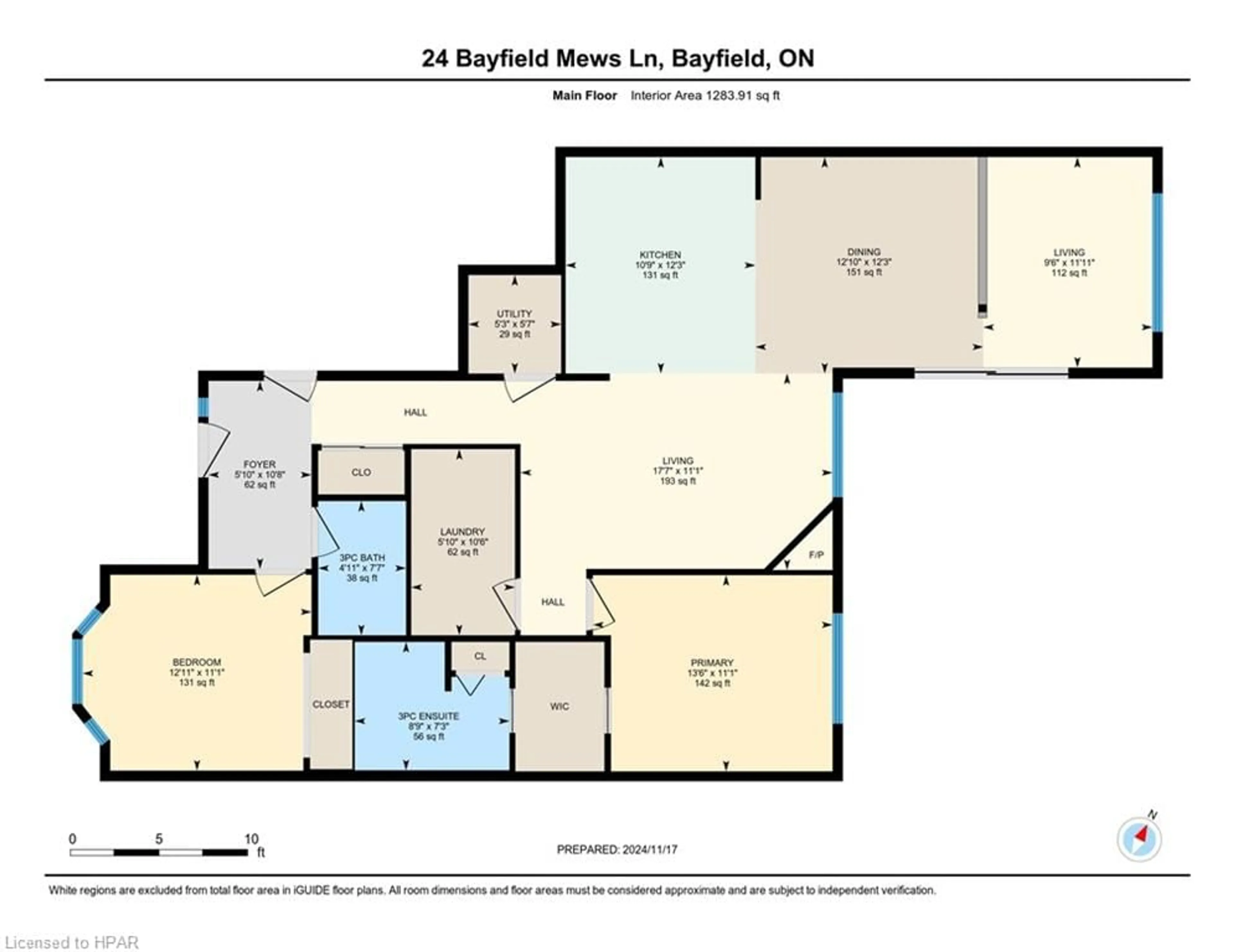 Floor plan for 24 Bayfield Mews Lane, Bayfield Ontario N0M 1G0