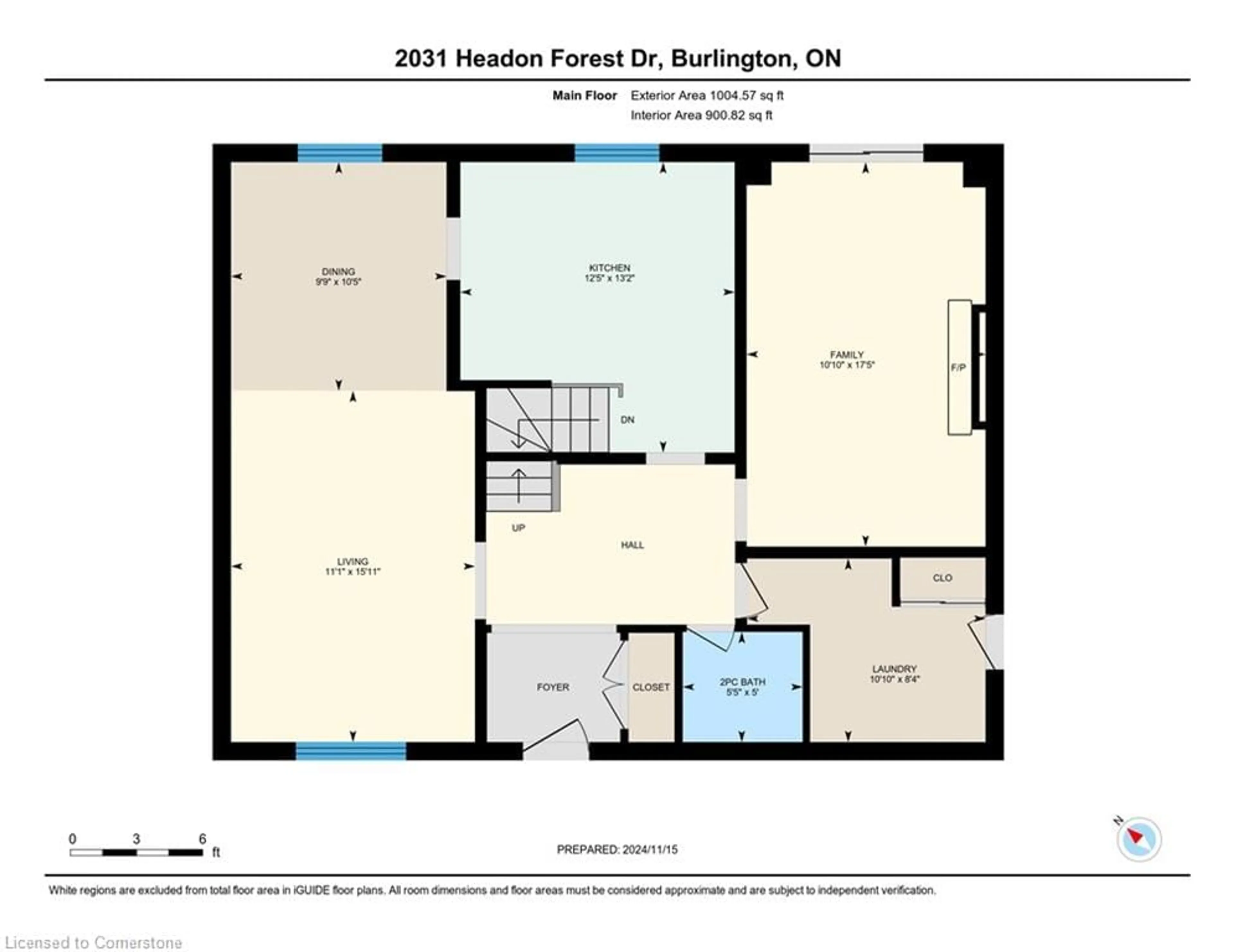 Floor plan for 2031 Headon Forest Dr, Burlington Ontario L7M 2M2