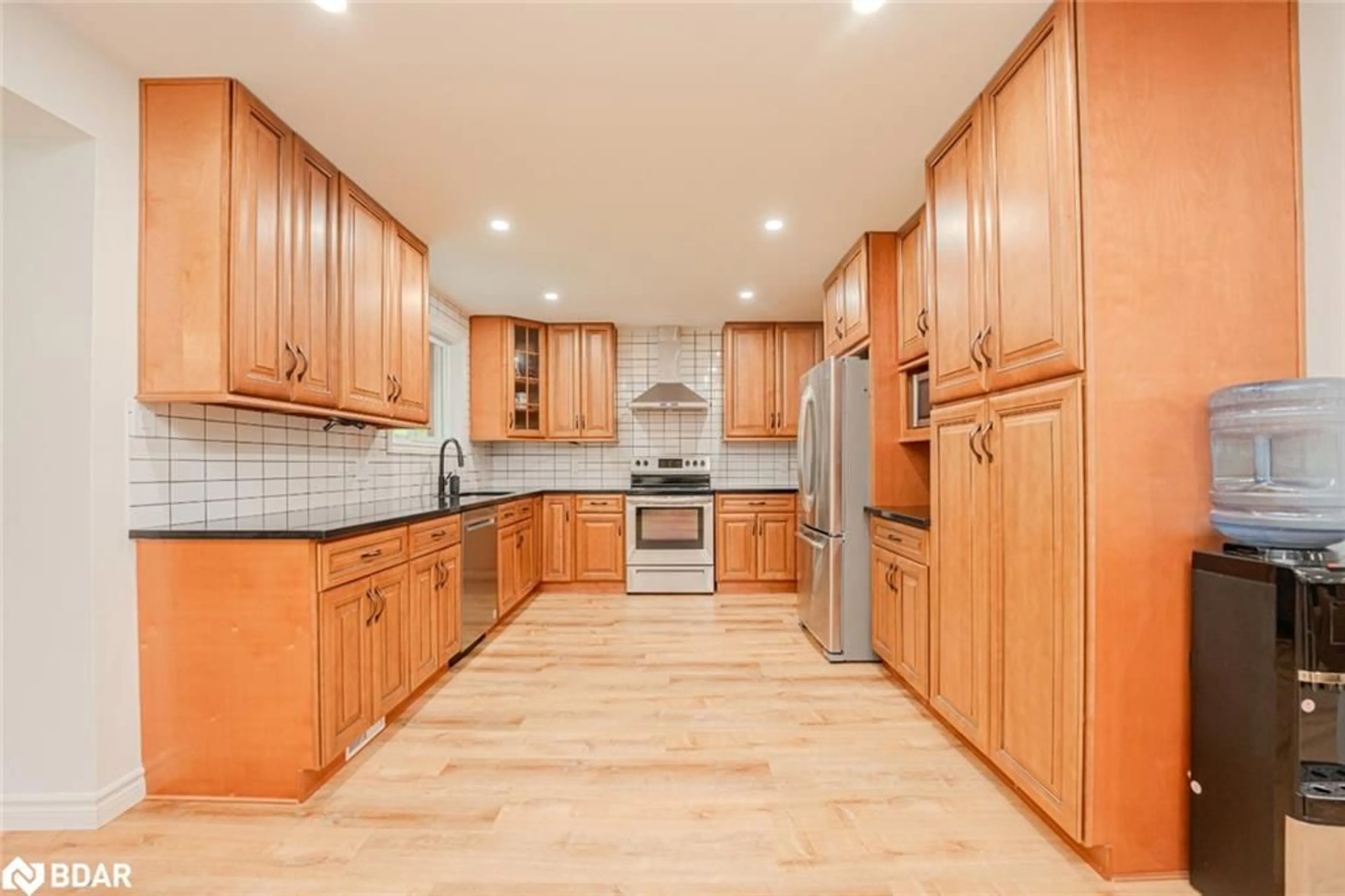 Kitchen, wood floors, cottage for 1755 Golf Link Rd, Tiny Ontario L0L 2J0