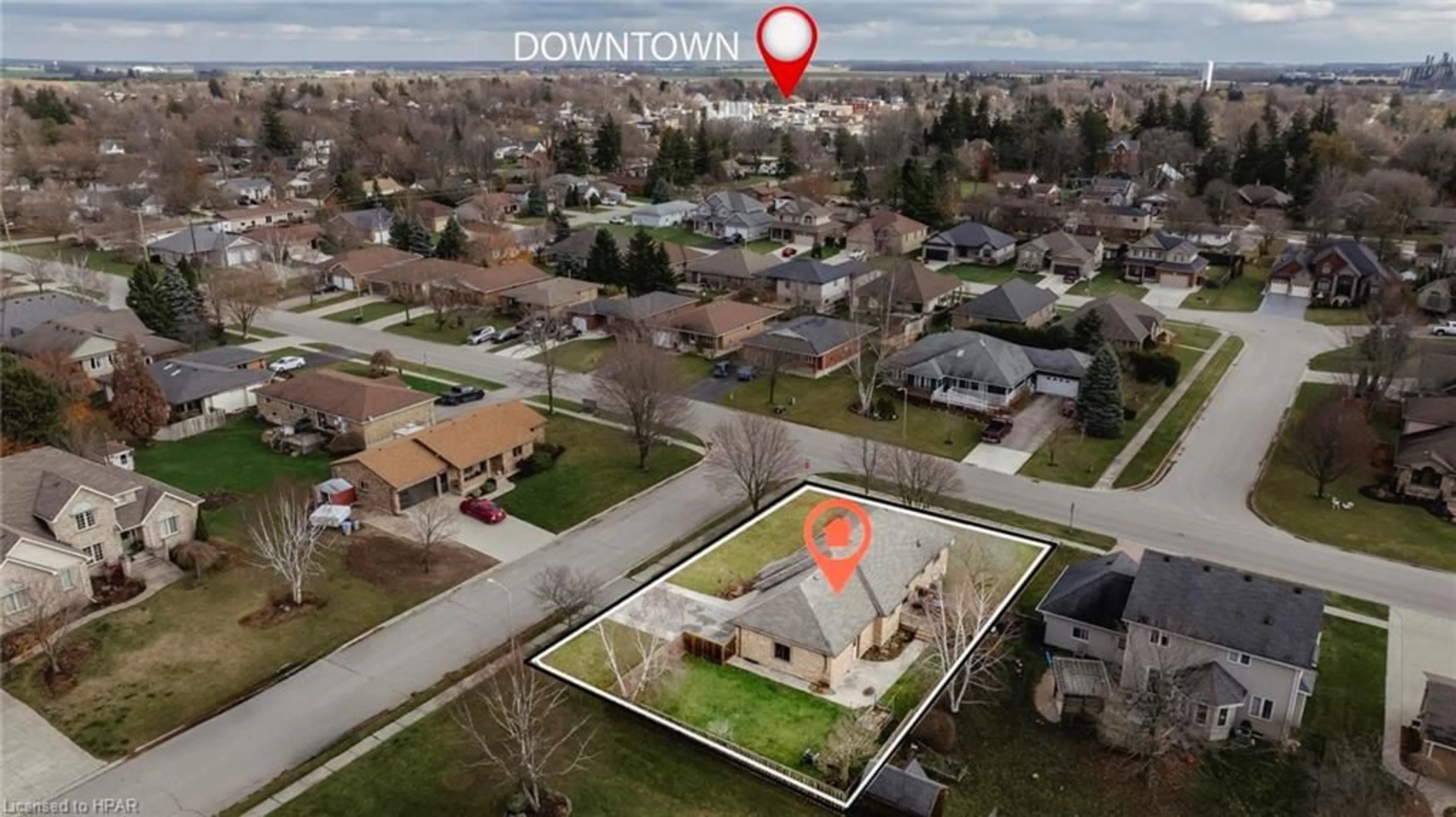 Frontside or backside of a home, the street view for 76 Napier St, Mitchell Ontario N0K 1N0