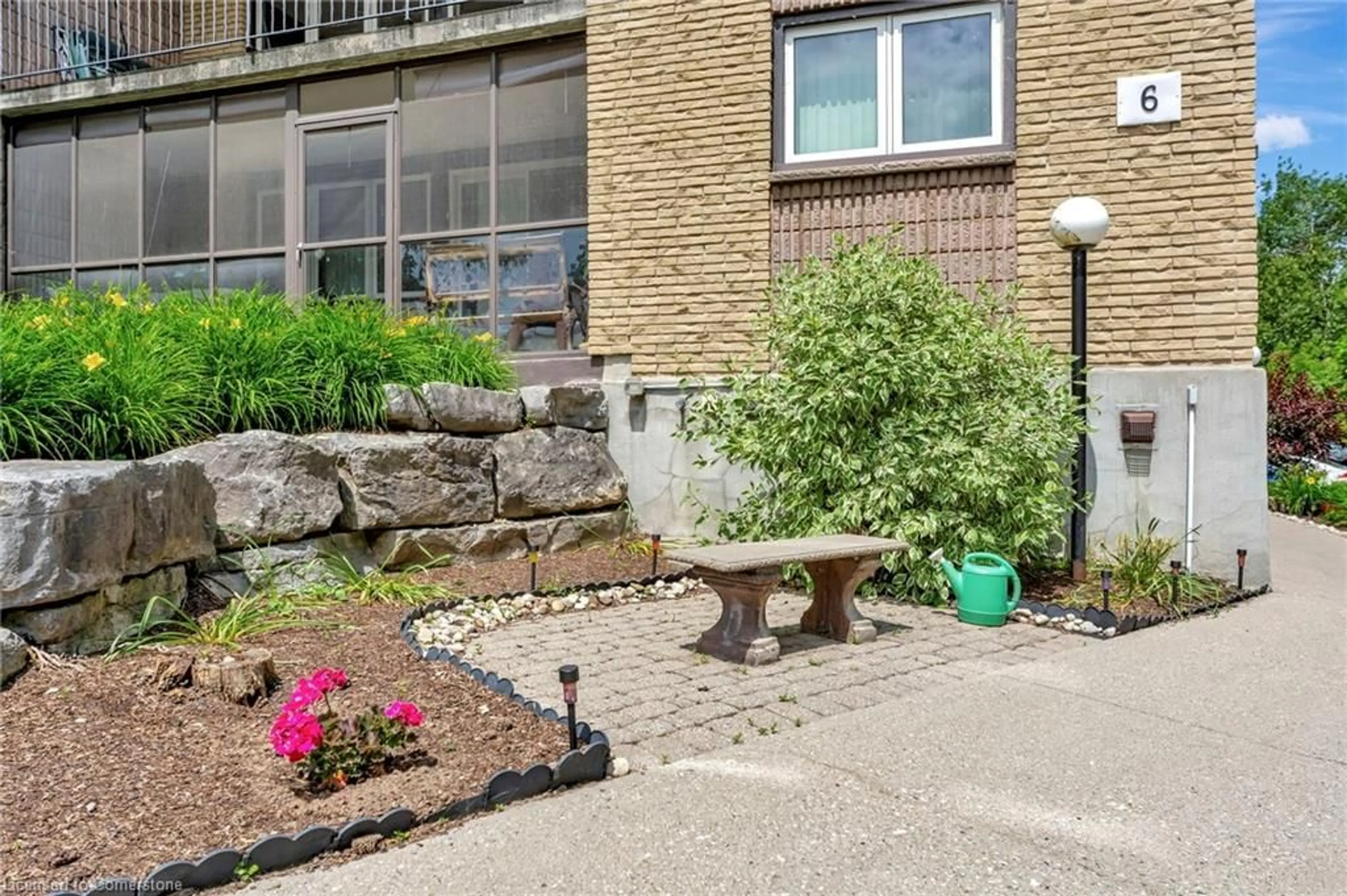 Patio, the street view for 6 Shettleston St #306, Cambridge Ontario N3H 5E7