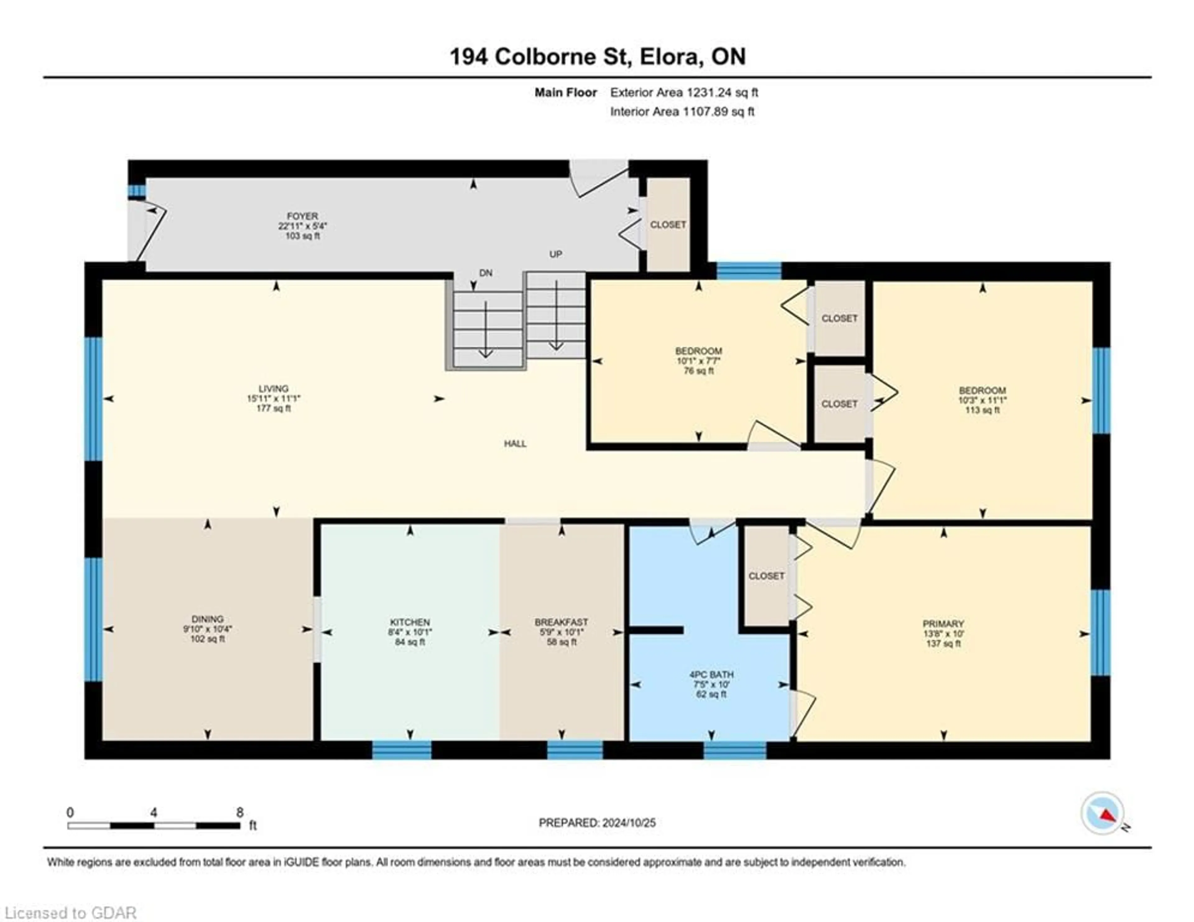 Floor plan for 194 Colborne St, Elora Ontario N0B 1S0