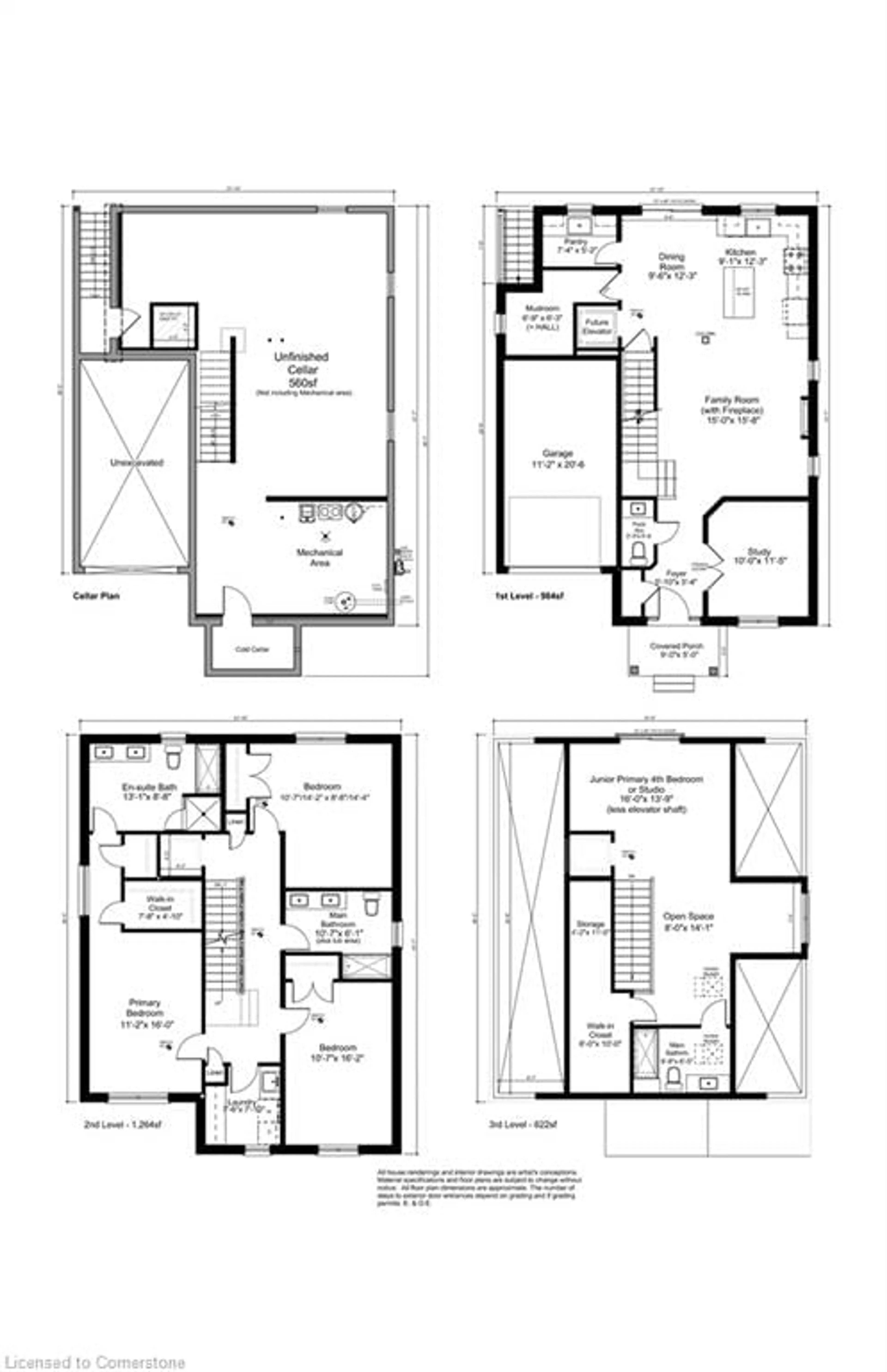 Floor plan for 279 Hess St, Hamilton Ontario L8P 3P6