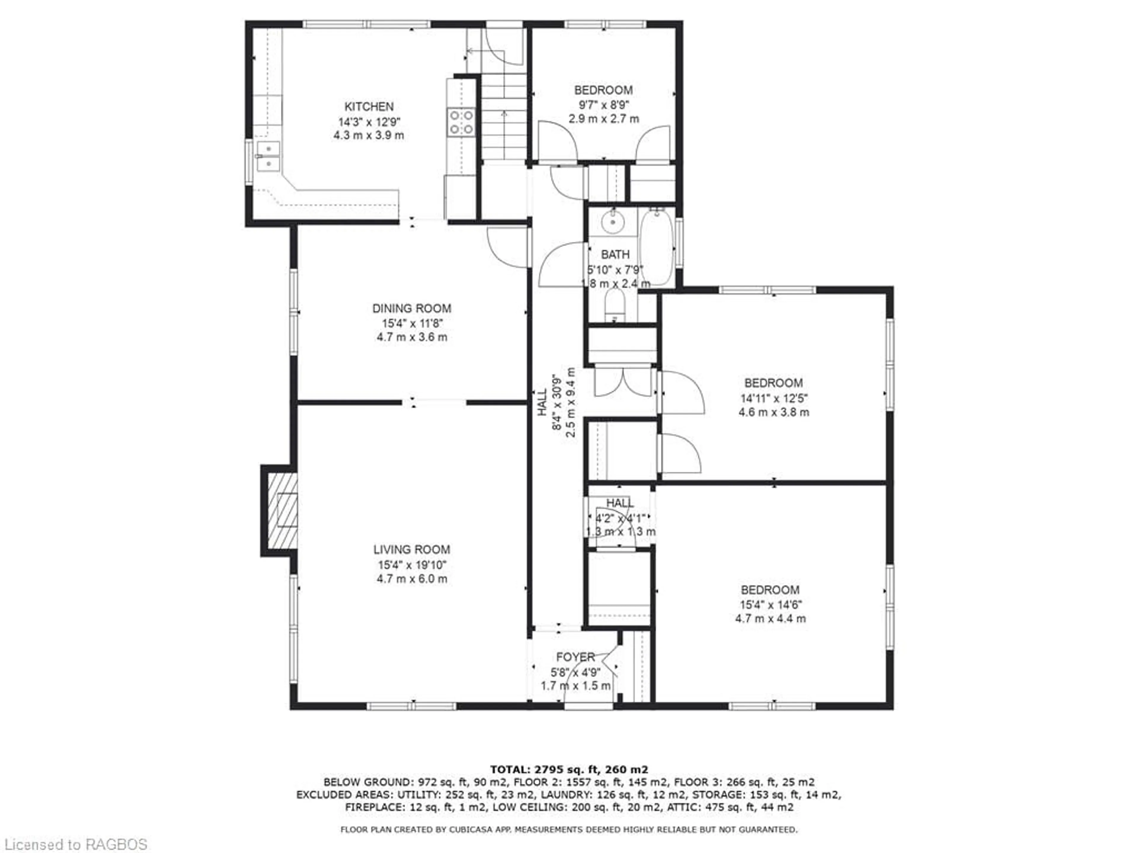 Floor plan for 108 Hinks St, Walkerton Ontario N0G 2V0