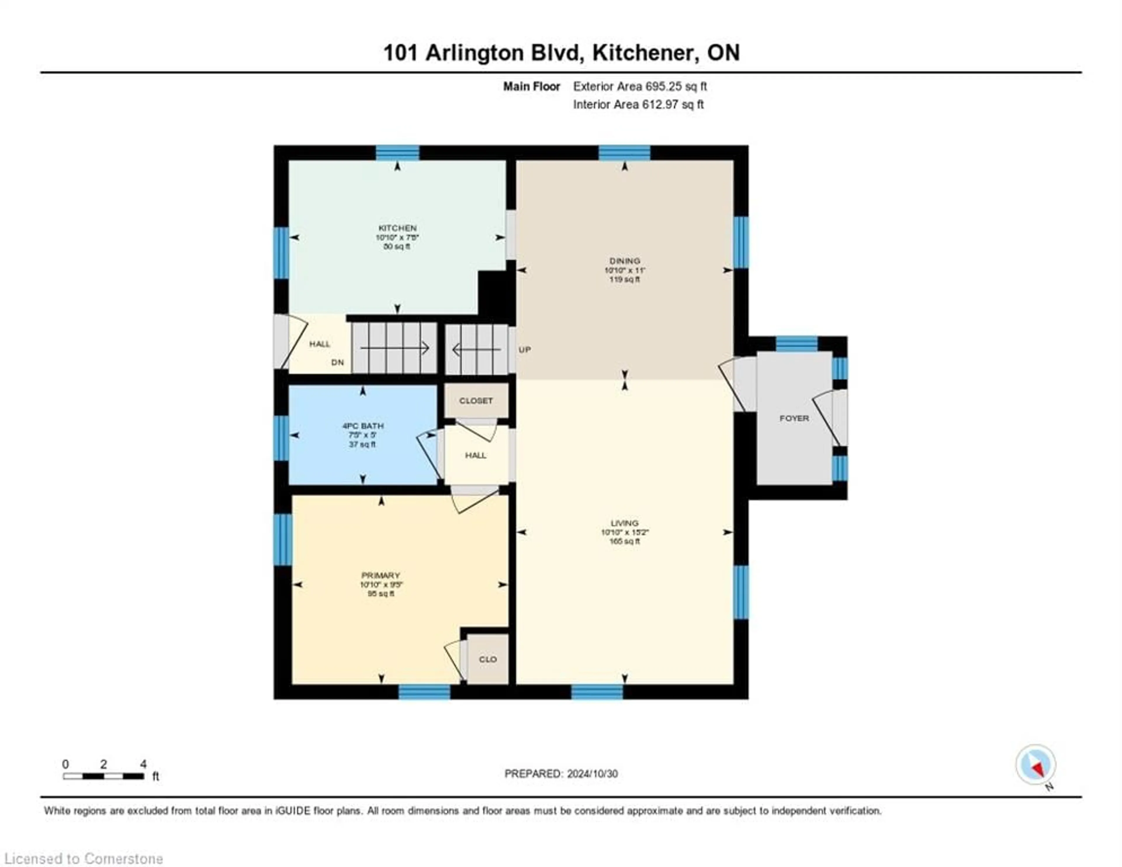 Floor plan for 101 Arlington Blvd, Kitchener Ontario N2A 2G8