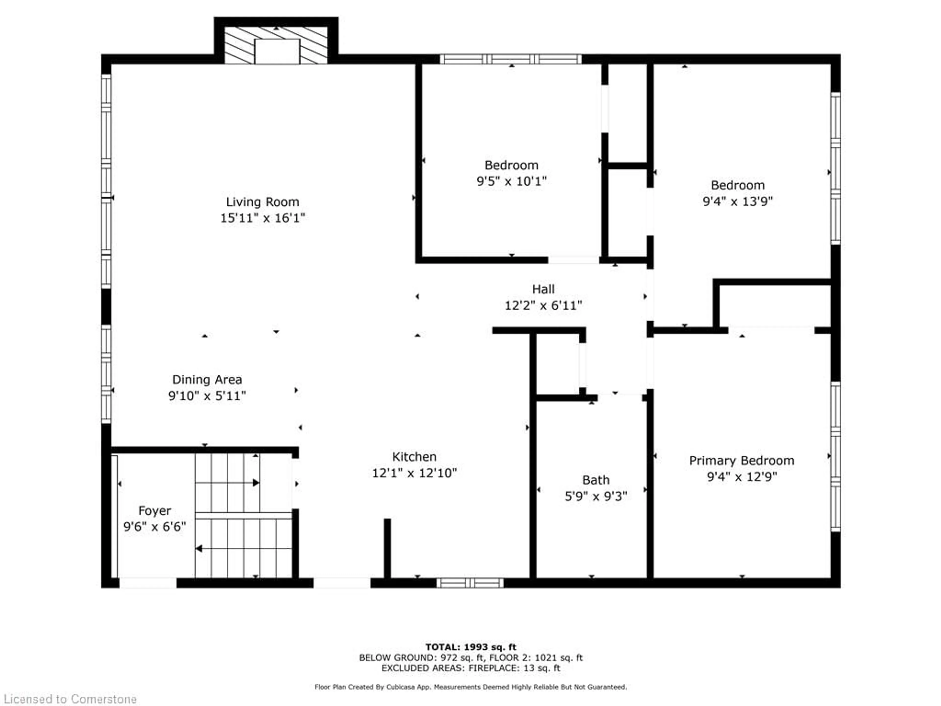 Floor plan for 1383 Royal Dr, Burlington Ontario L7P 2G7