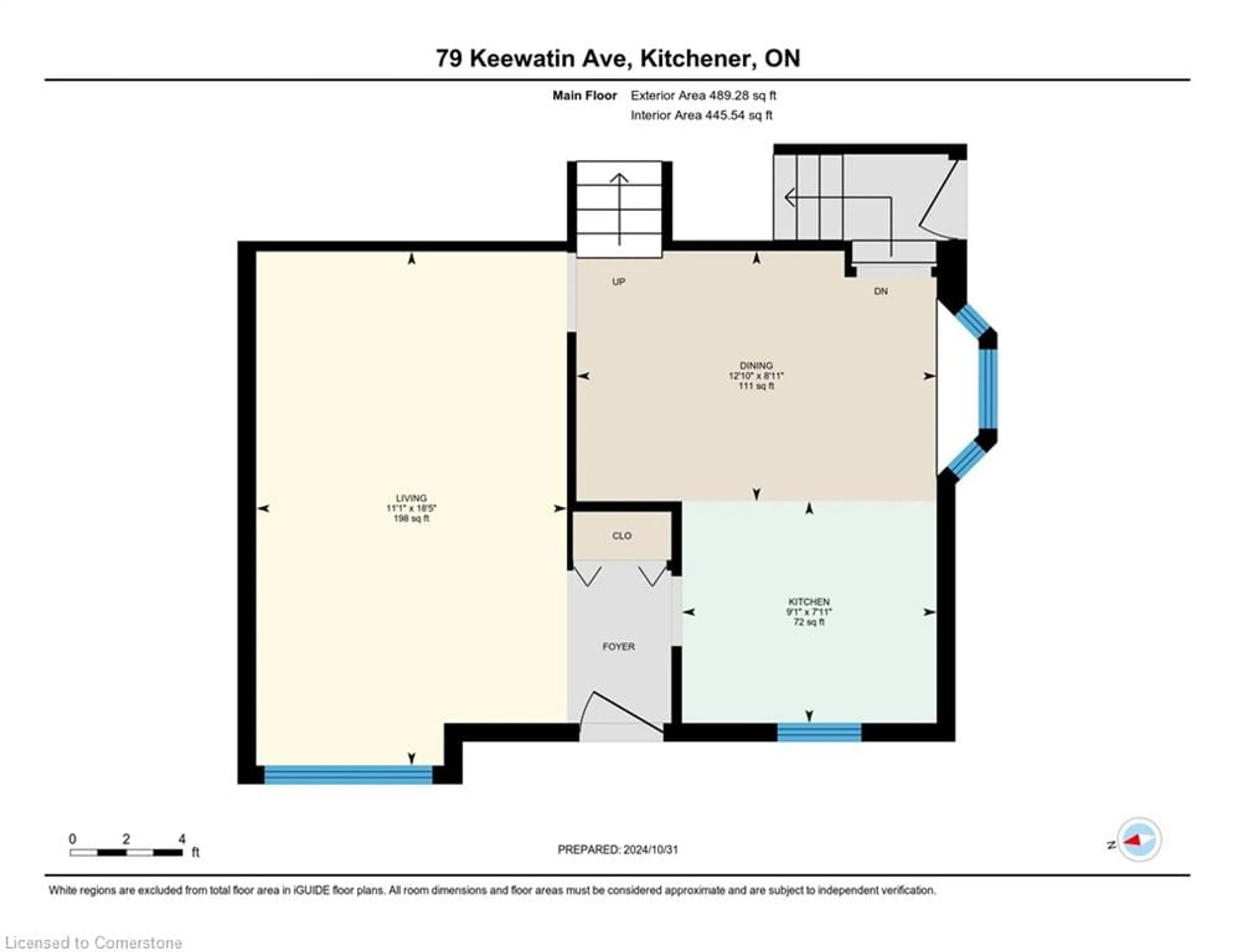 Floor plan for 79 Keewatin Ave, Kitchener Ontario N2B 3M1