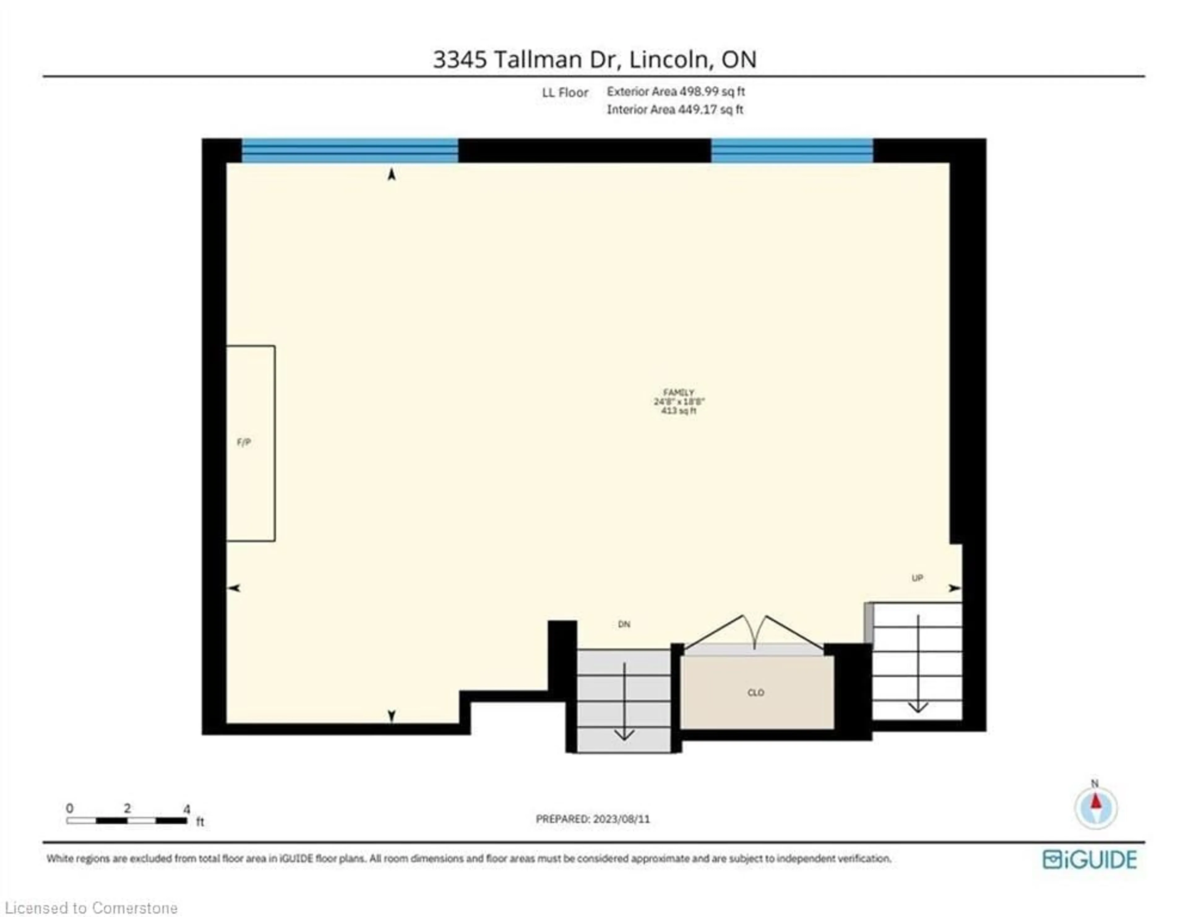 Floor plan for 3345 Tallman Dr, Vineland Ontario L0R 2C0