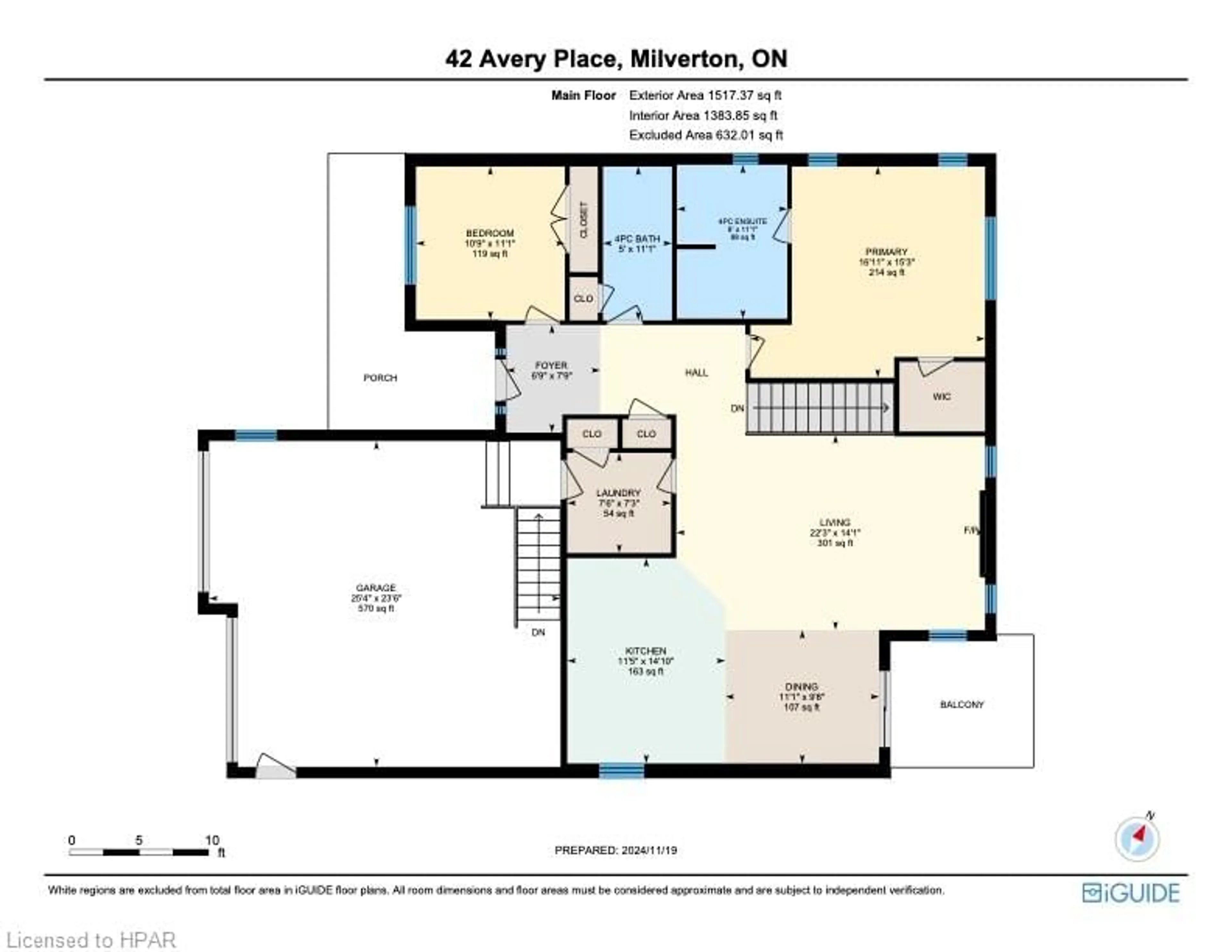 Floor plan for 42 Avery Pl, Milverton Ontario N0K 1M0