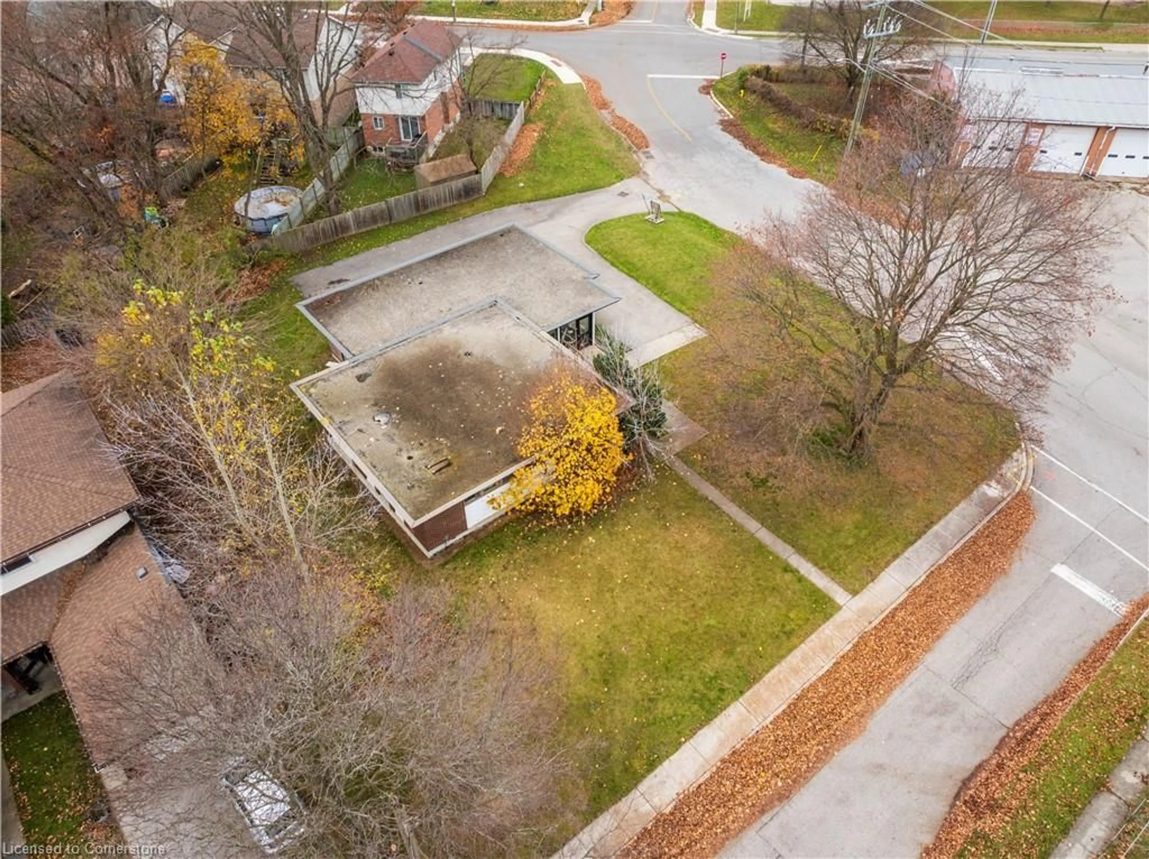 Frontside or backside of a home, the fenced backyard for 359 Lawrence St, Cambridge Ontario N3H 5E9